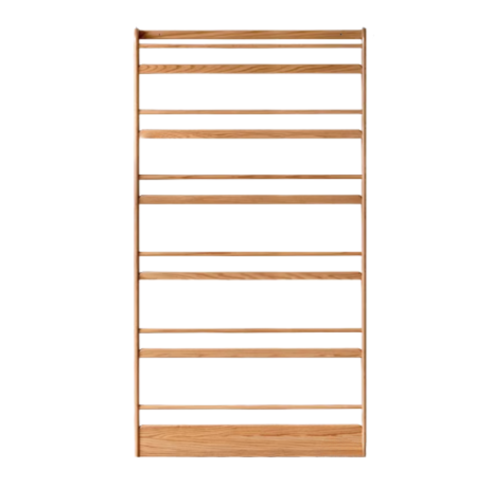 Oak Solid Wood Wall-mounted Ultra-thin Bookshelf