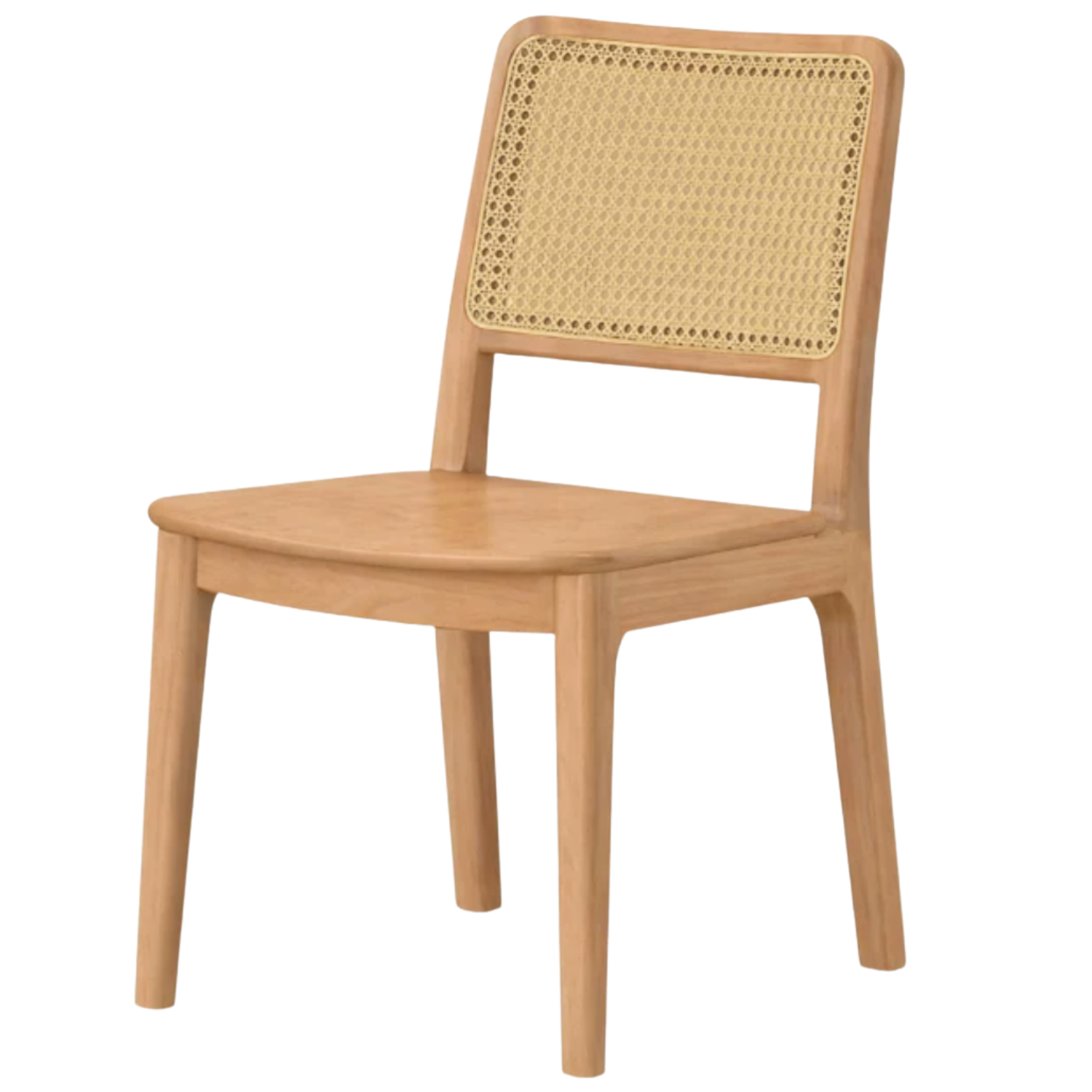 Set 4 pcs Oak, Beech, Rosewood, Sandalwood Solid Wood Retro Rattan Chair