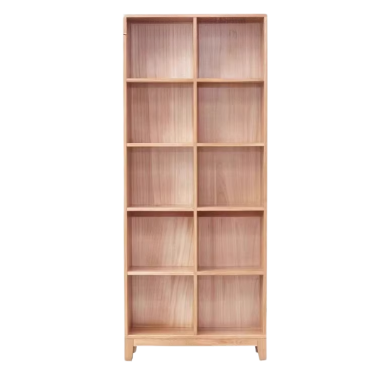 Oak Solid Wood Floor To Ceiling Bookshelve