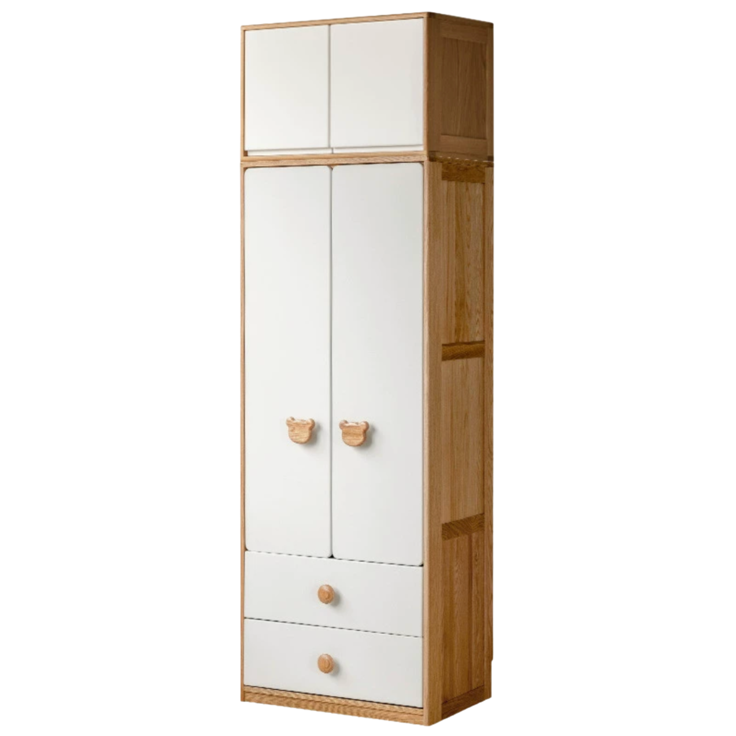 Oak Solid Wood Children's Wardrobe Combination