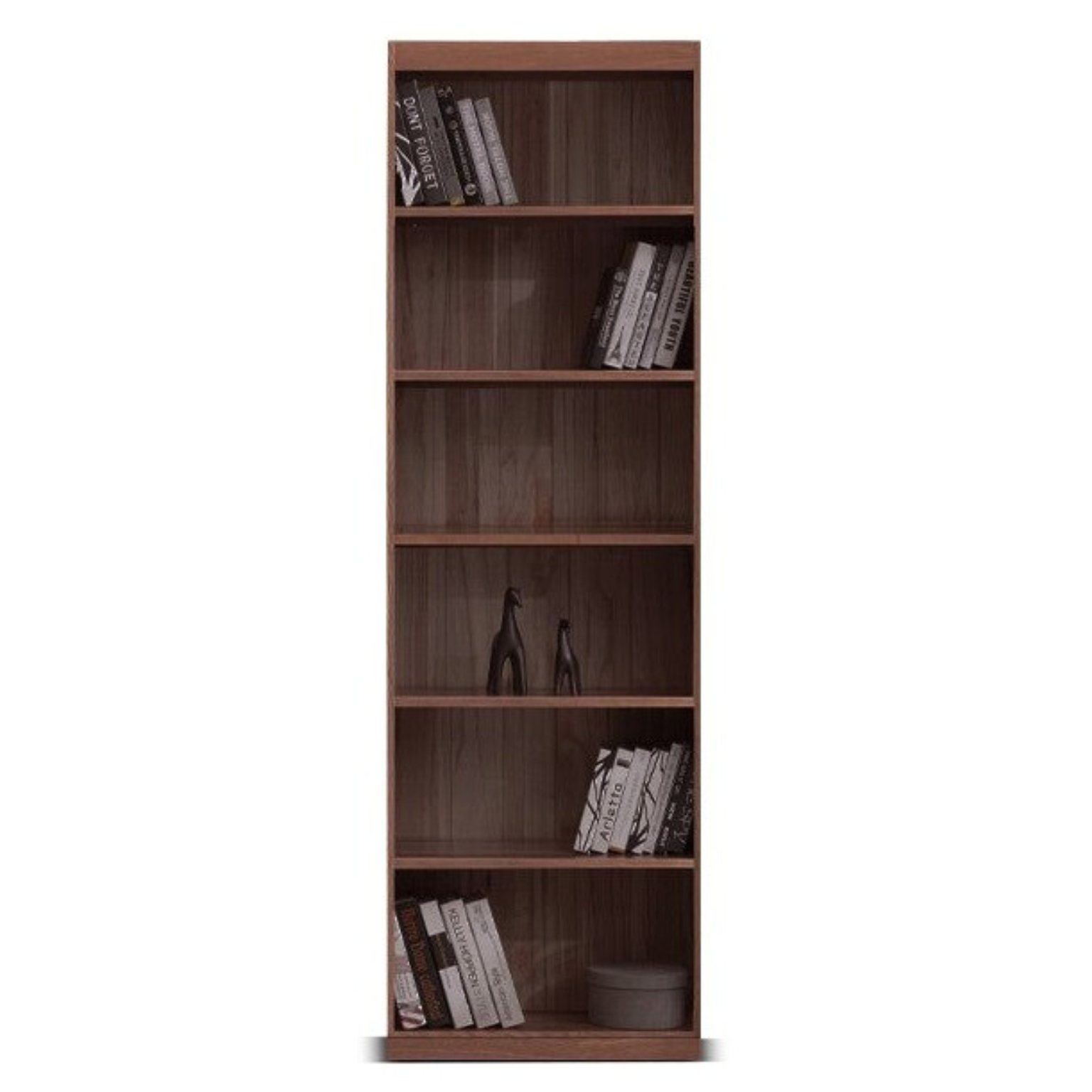 Oak solid wood bookcase modern with glass door -