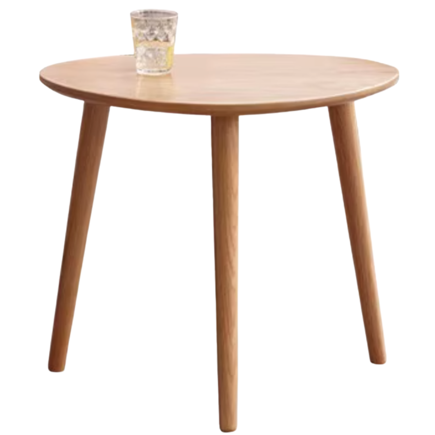 Oak, Solid Rubberwood Combination Shape Side Table