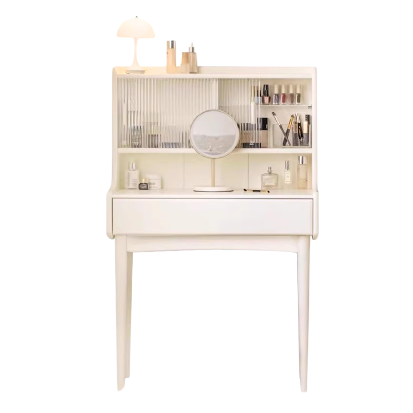 Ash Solid Wood Dressing Table Cream Style -