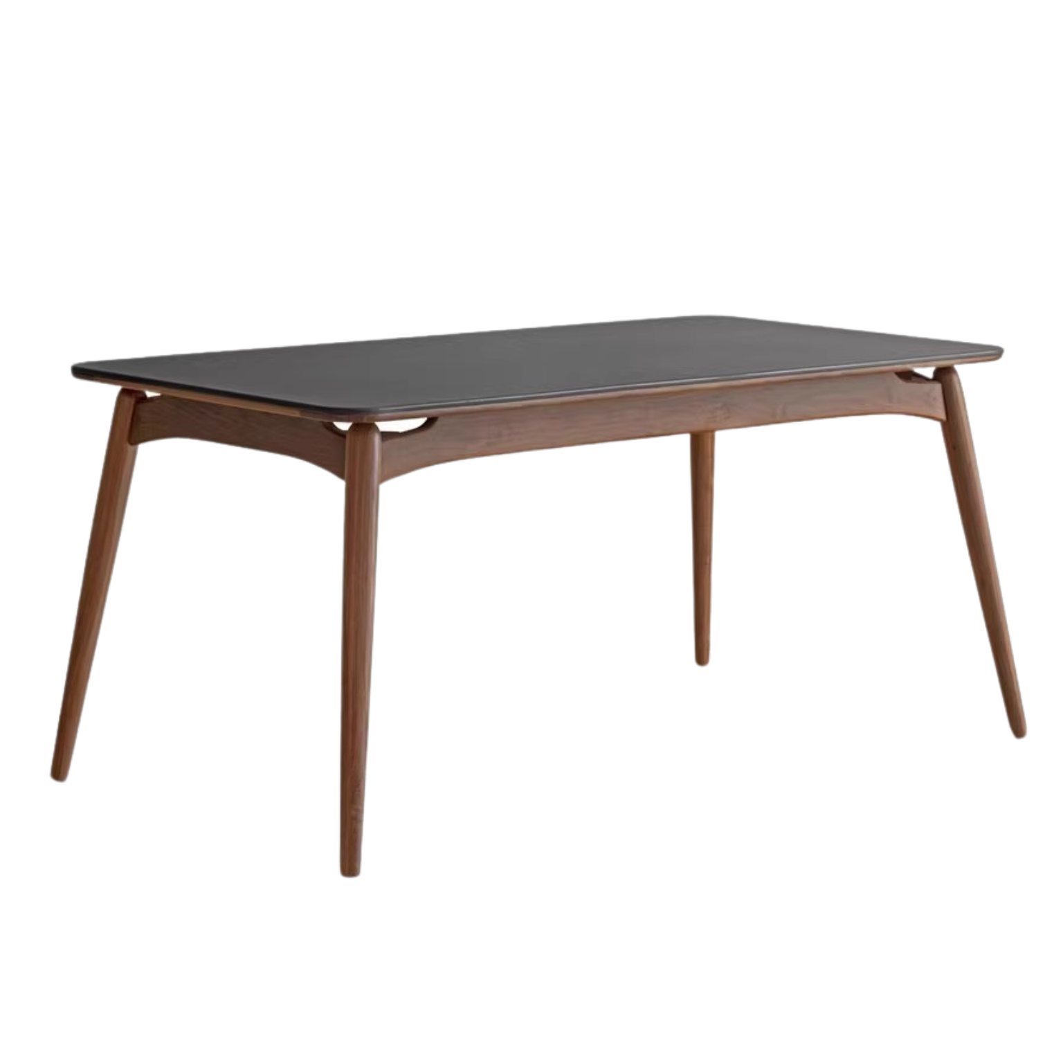 Black walnut solid wood Slate dining table rectangular ,