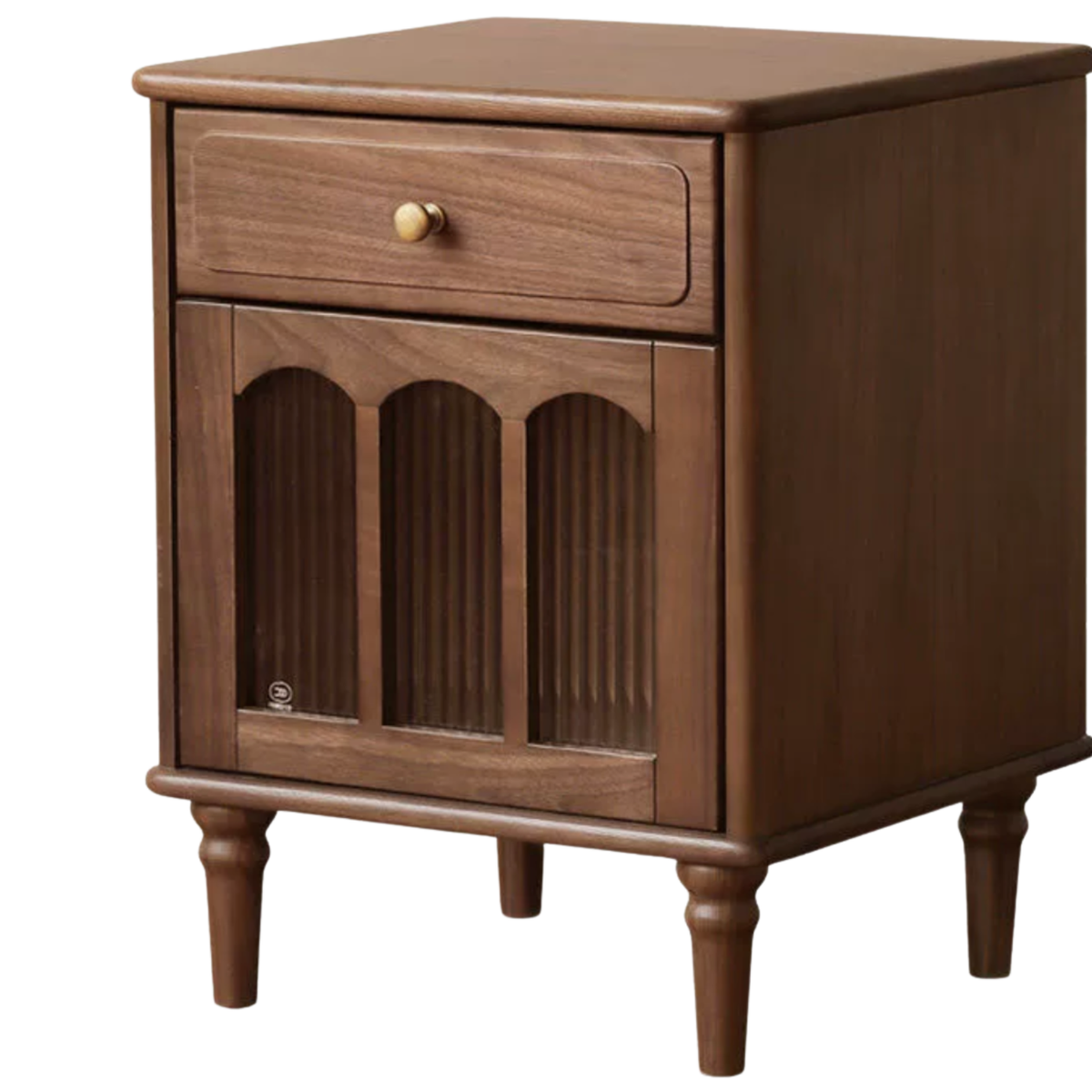 Black Walnut Solid Wood American Retro Nightstand