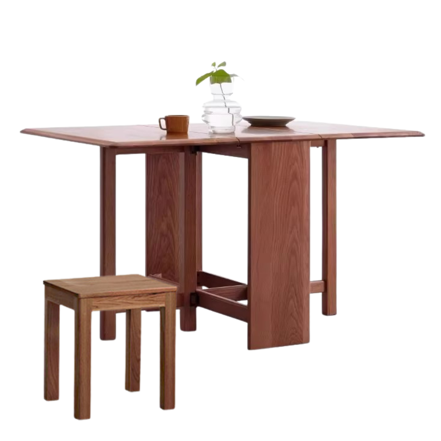 Oak Solid Wood Folding Dining Table