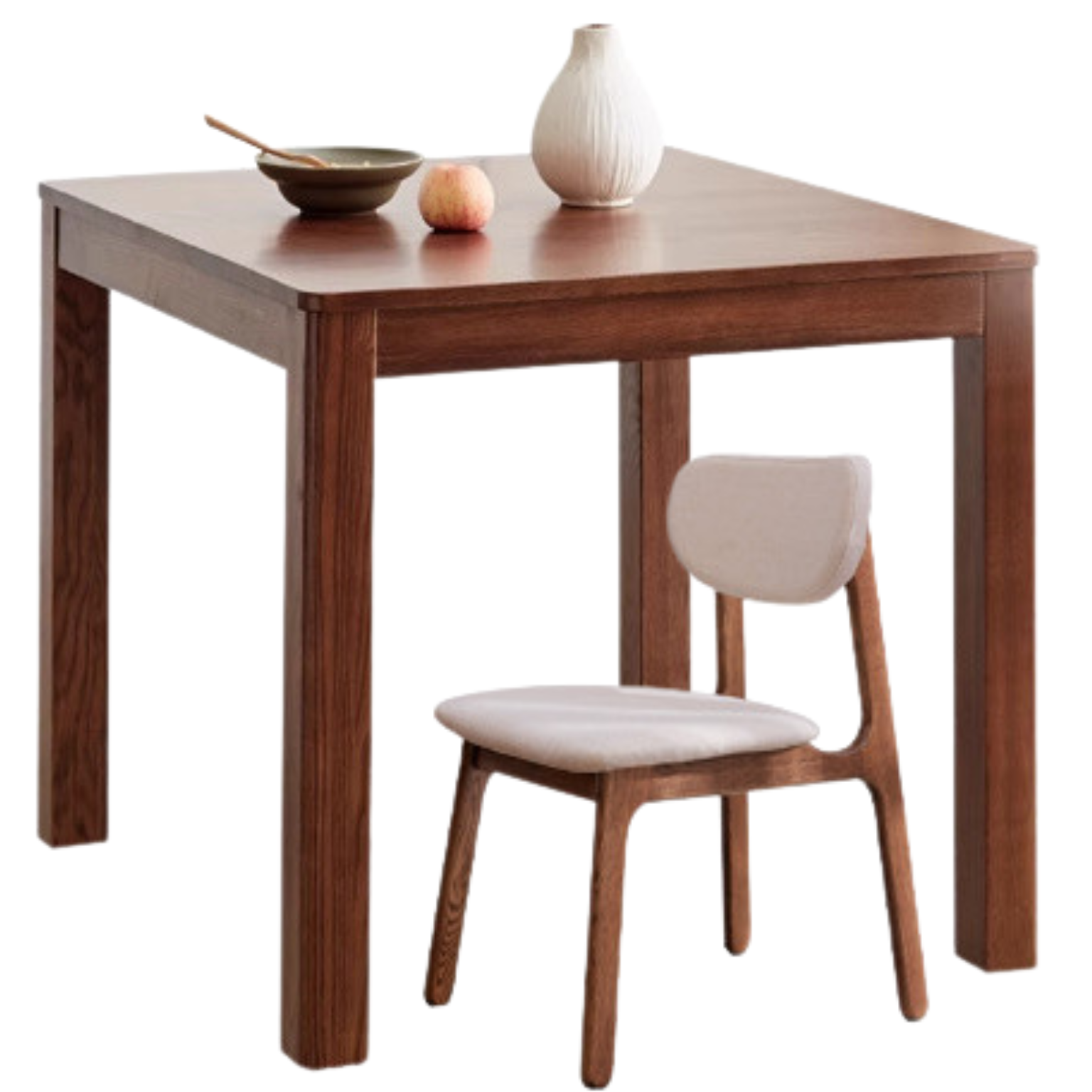 Oak solid wood square dining table ,