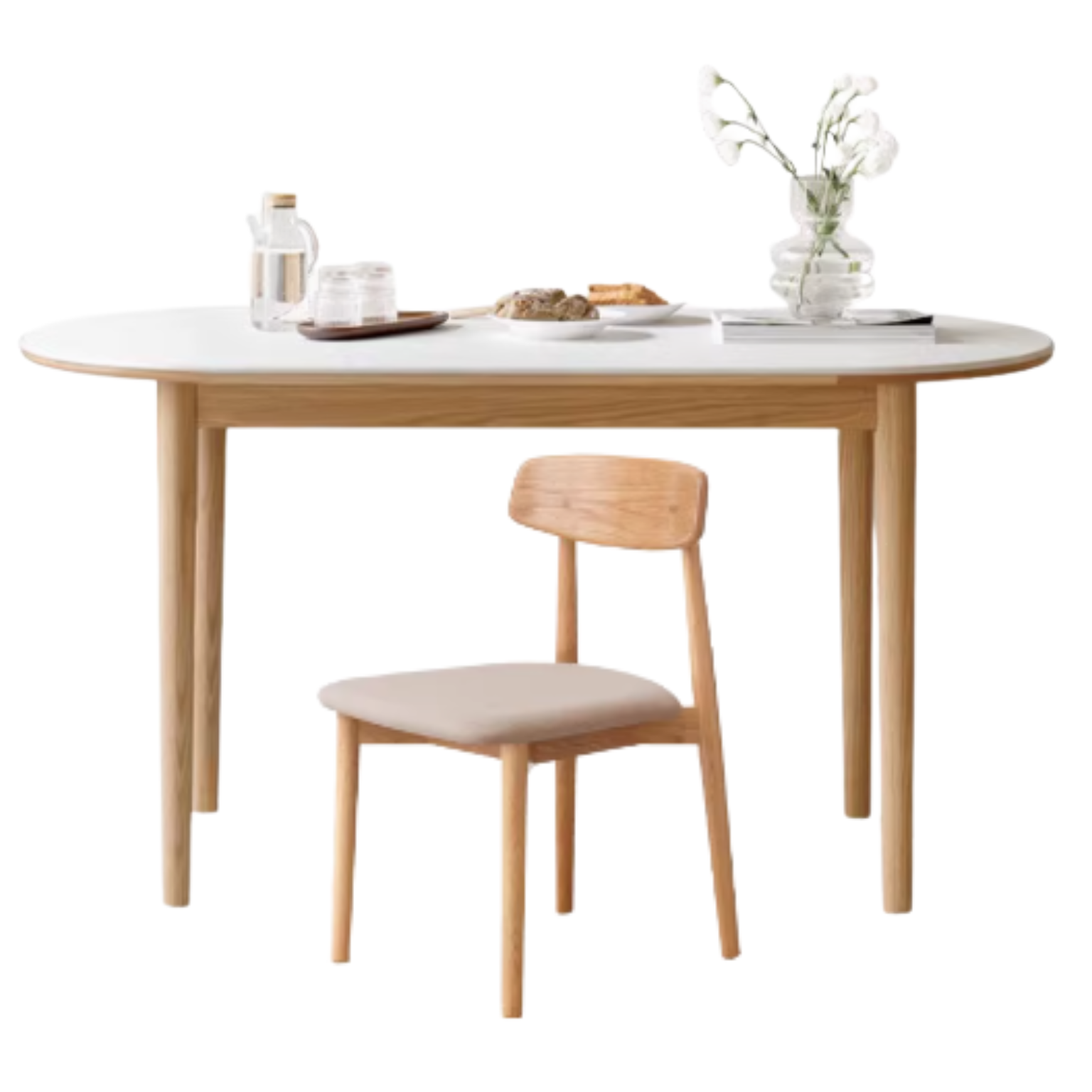 Oak solid wood Dining capsules table