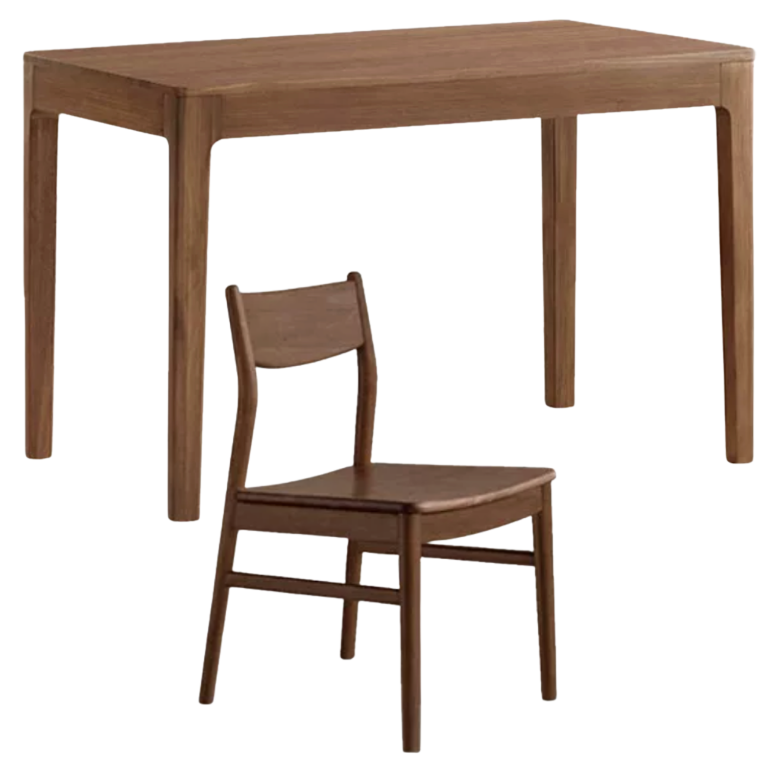 Black Walnut, Sandalwood, Solid Red Zebrawood Rectangular Dining Table