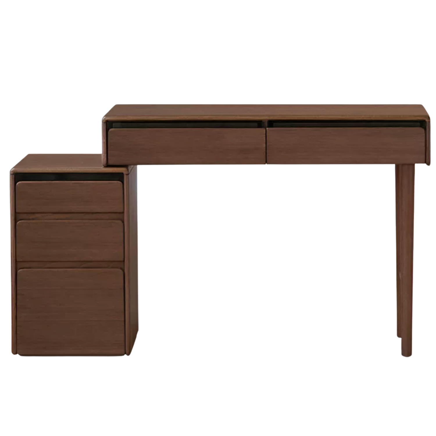 Black Walnut, Oak, Ash, Golden Pear, Sandalwood Solid Wood Retractable Vanity Table.