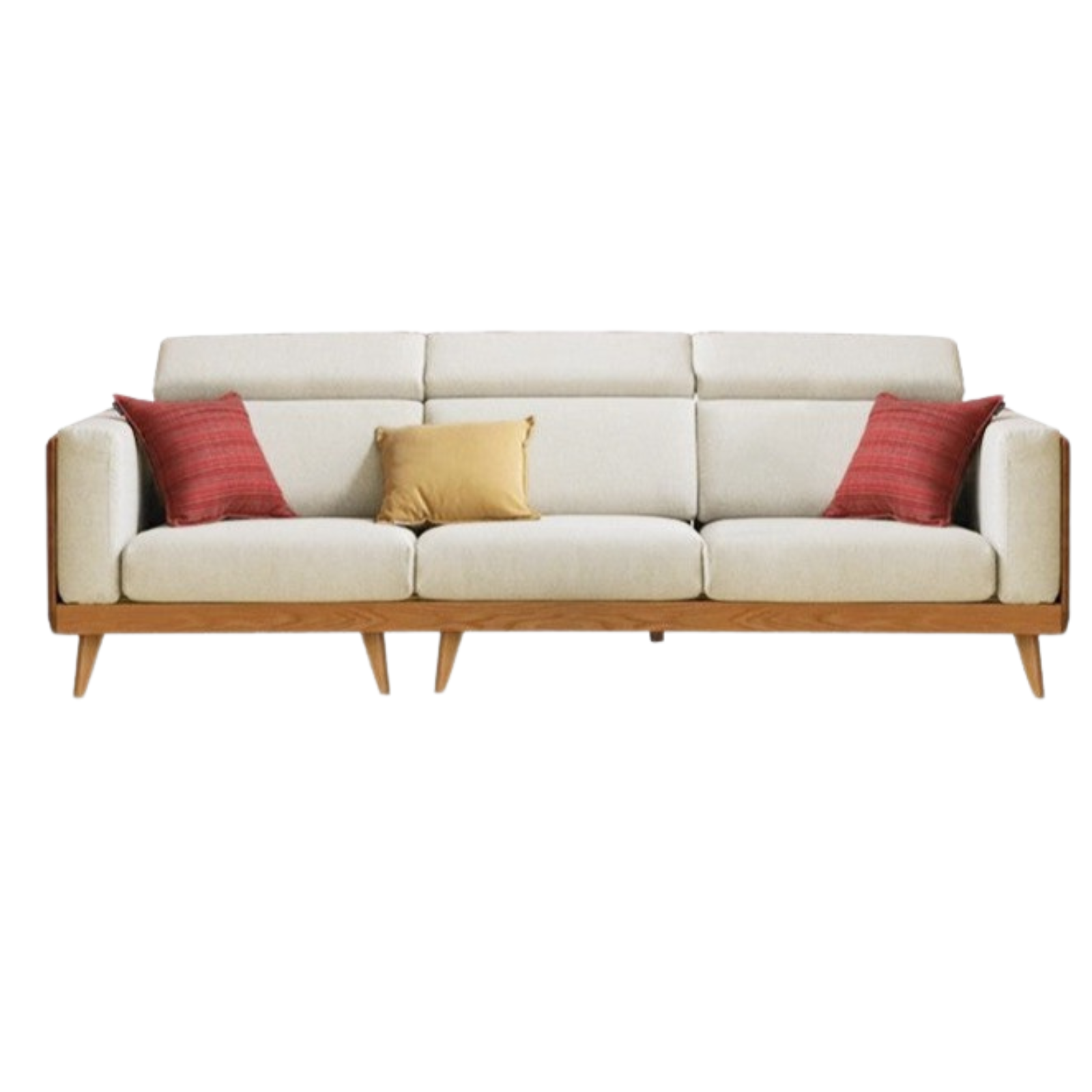 Oak solid wood modern Fabric sofa