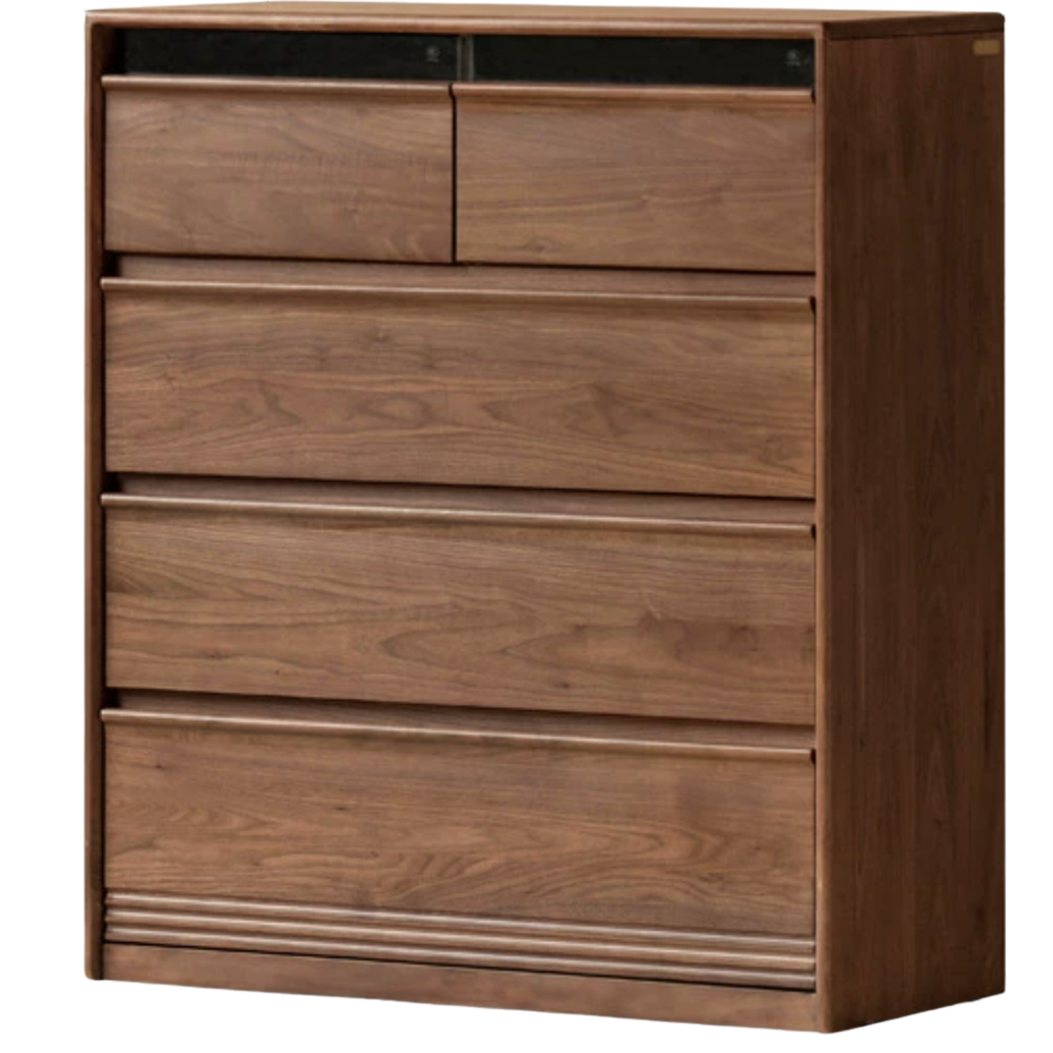 Black Walnut Solid Wood Chest Drawer.