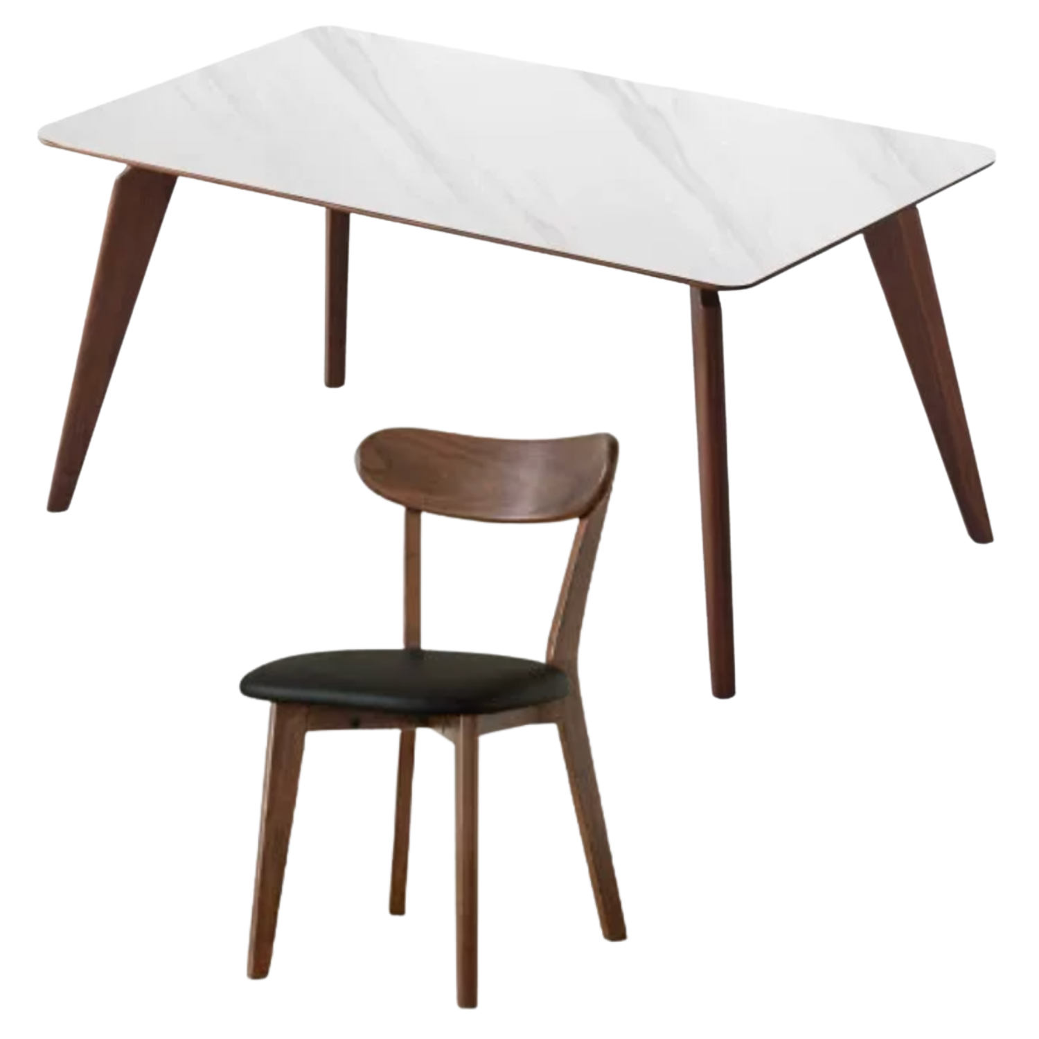 Black Walnut Solid Wood Slate North American Dining Table