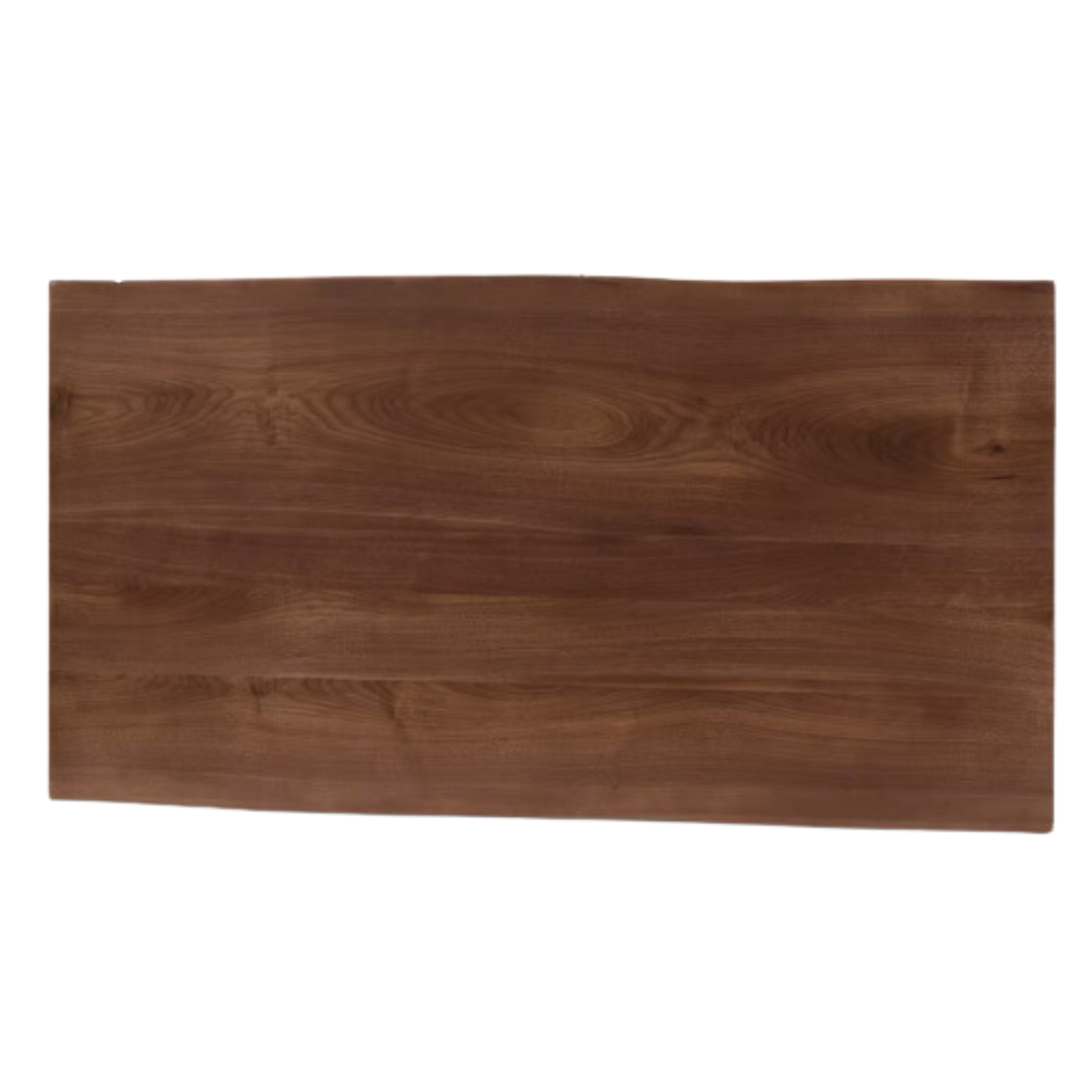 Black walnut solid wood natural edge large board dining table,