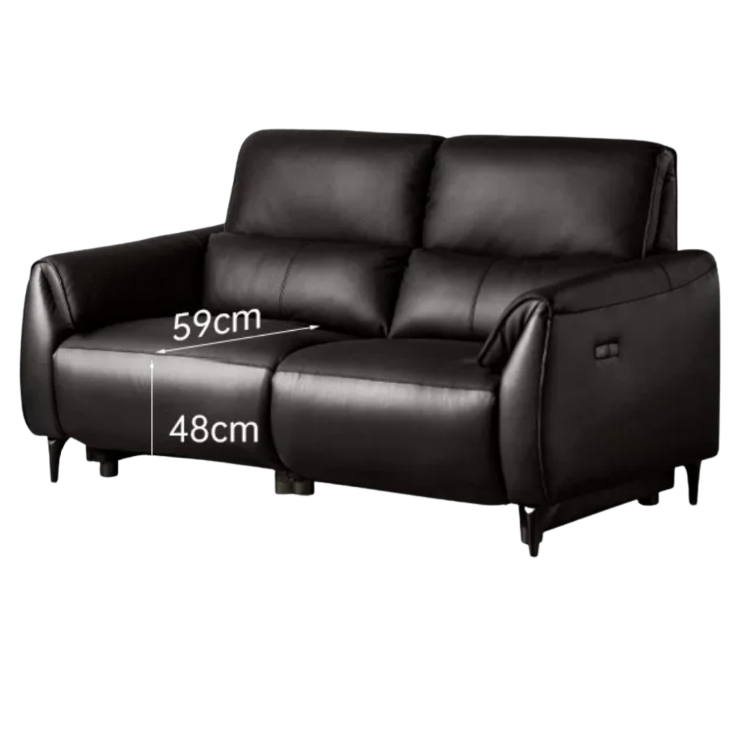 Zero-Wall Genuine Leather Electric Reclining Sofa