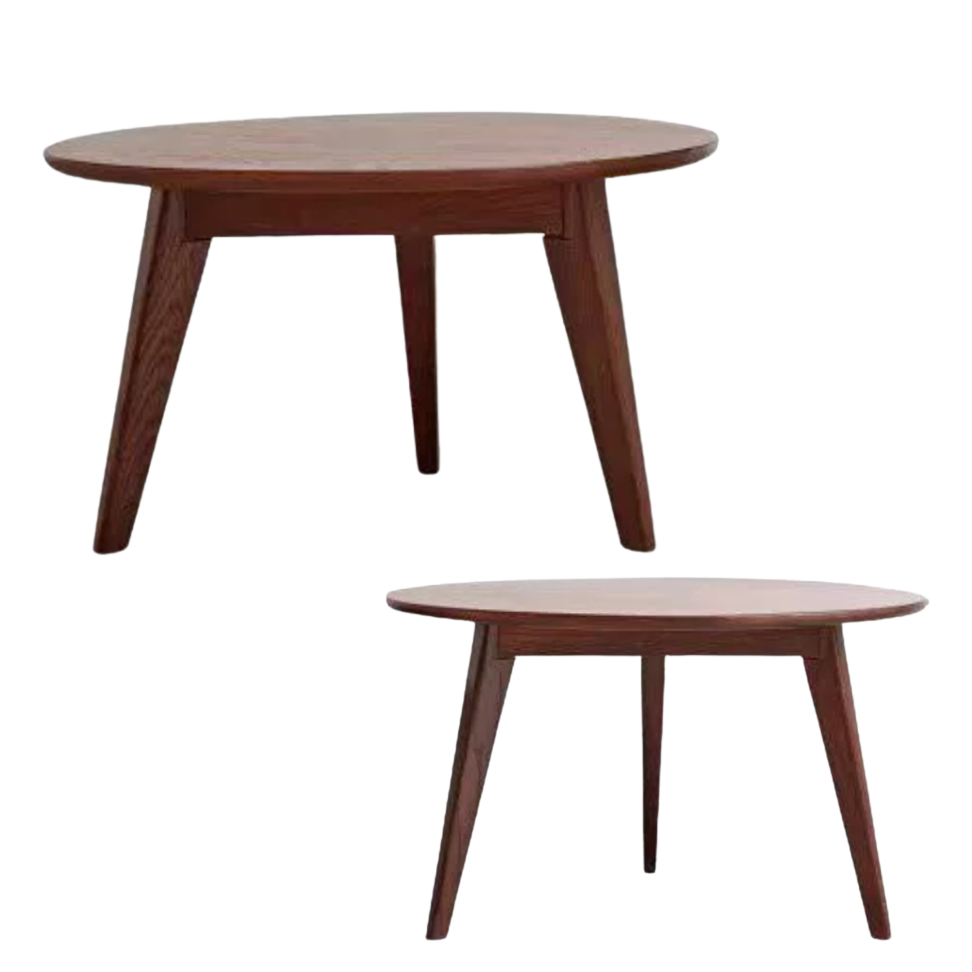 Oak, Solid Rubberwood Nordic Style Side Table