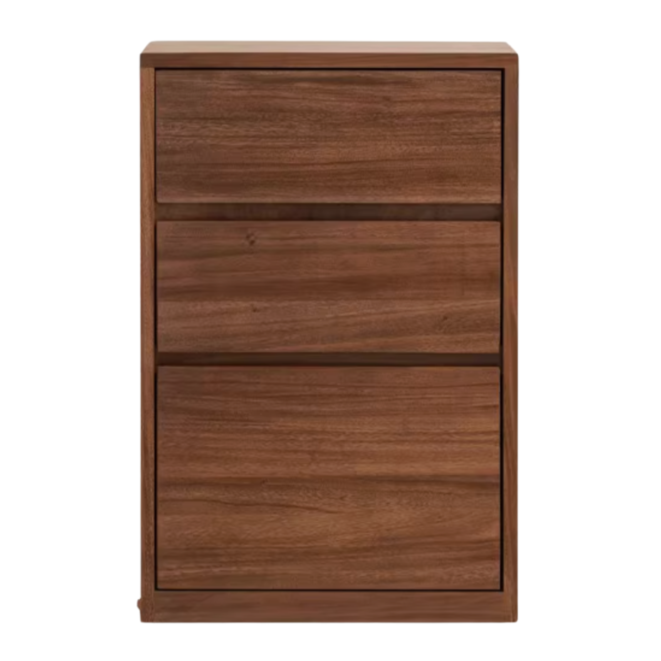 Black Walnut, Rubberwood Solid Wood Low Bookshelf Combination Floor-Standing Cabinet