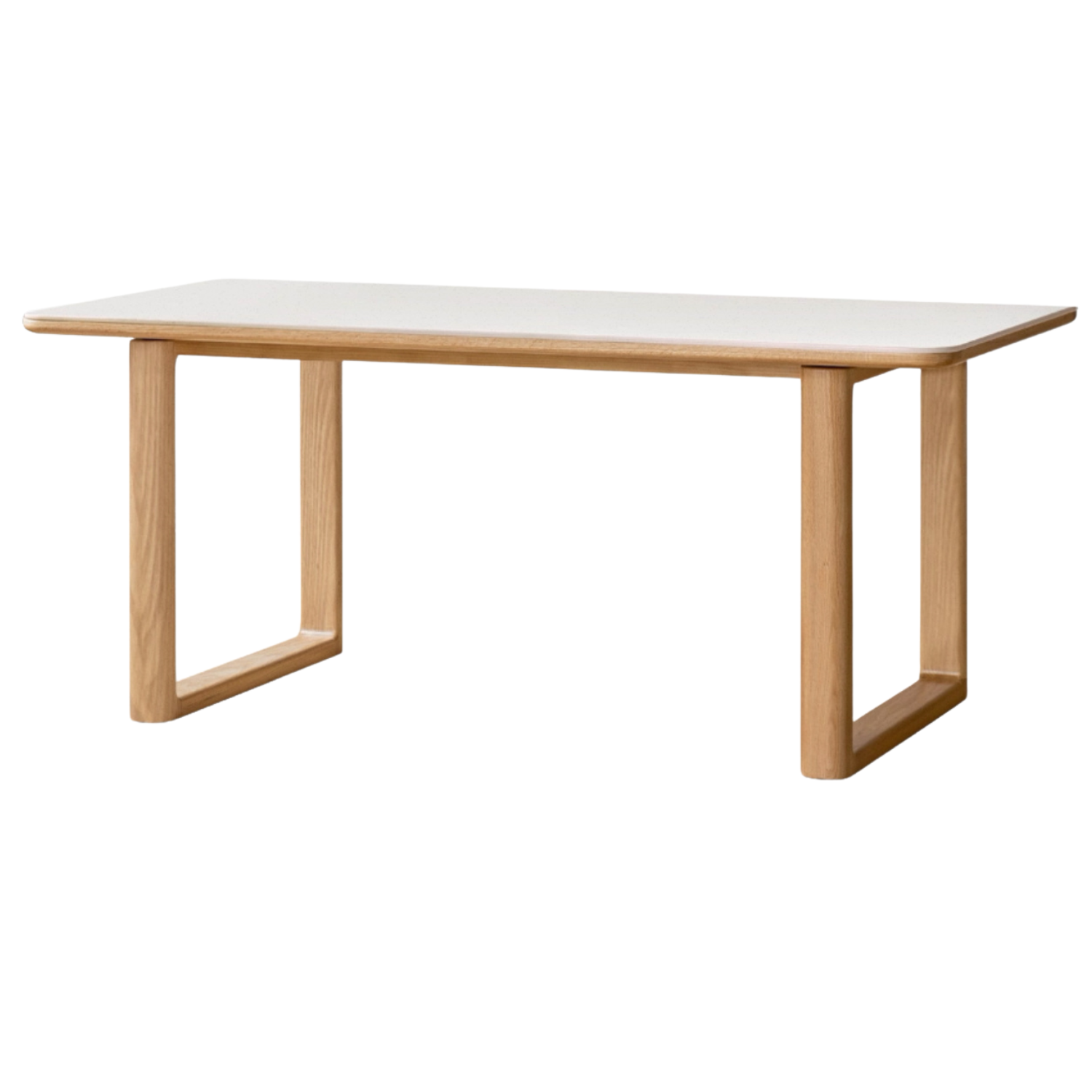 Ash, Oak Solid Wood Rock Board Dining Table
