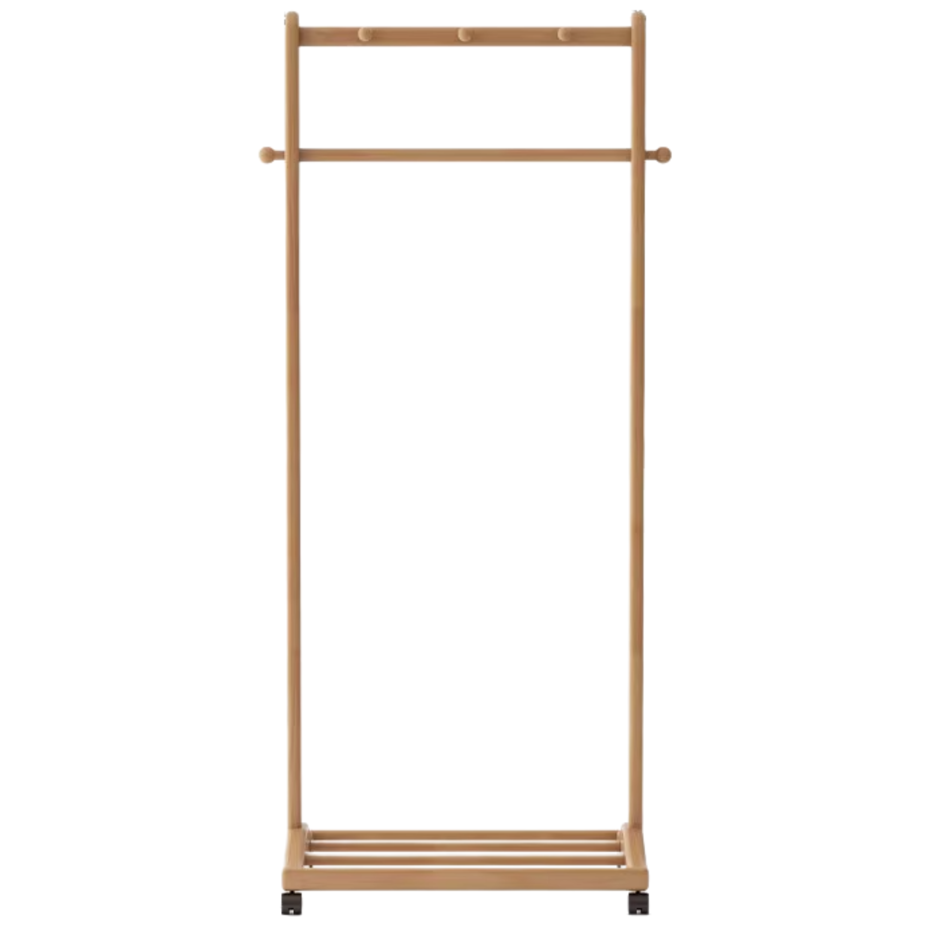 Oak, Birch, Solid Rubberwood Movable Hanger
