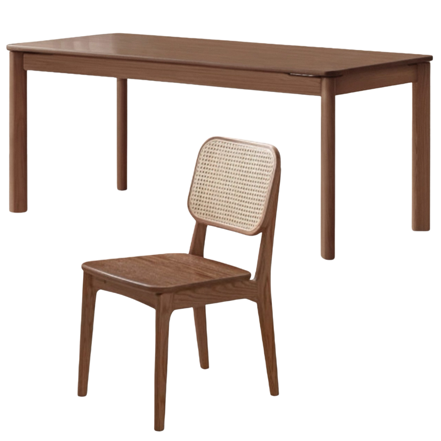 Ash, Oak Solid Wood Long Dining Table