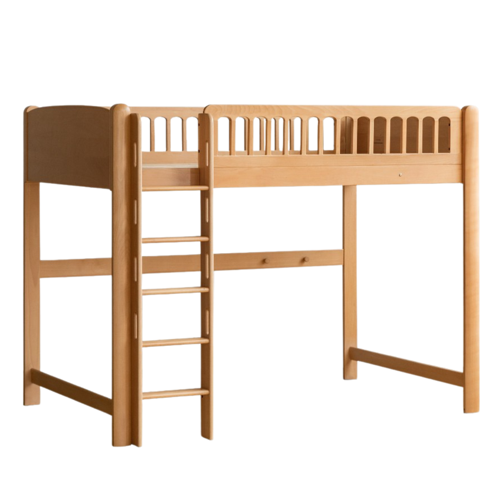 Beech solid wood children's bunk bed