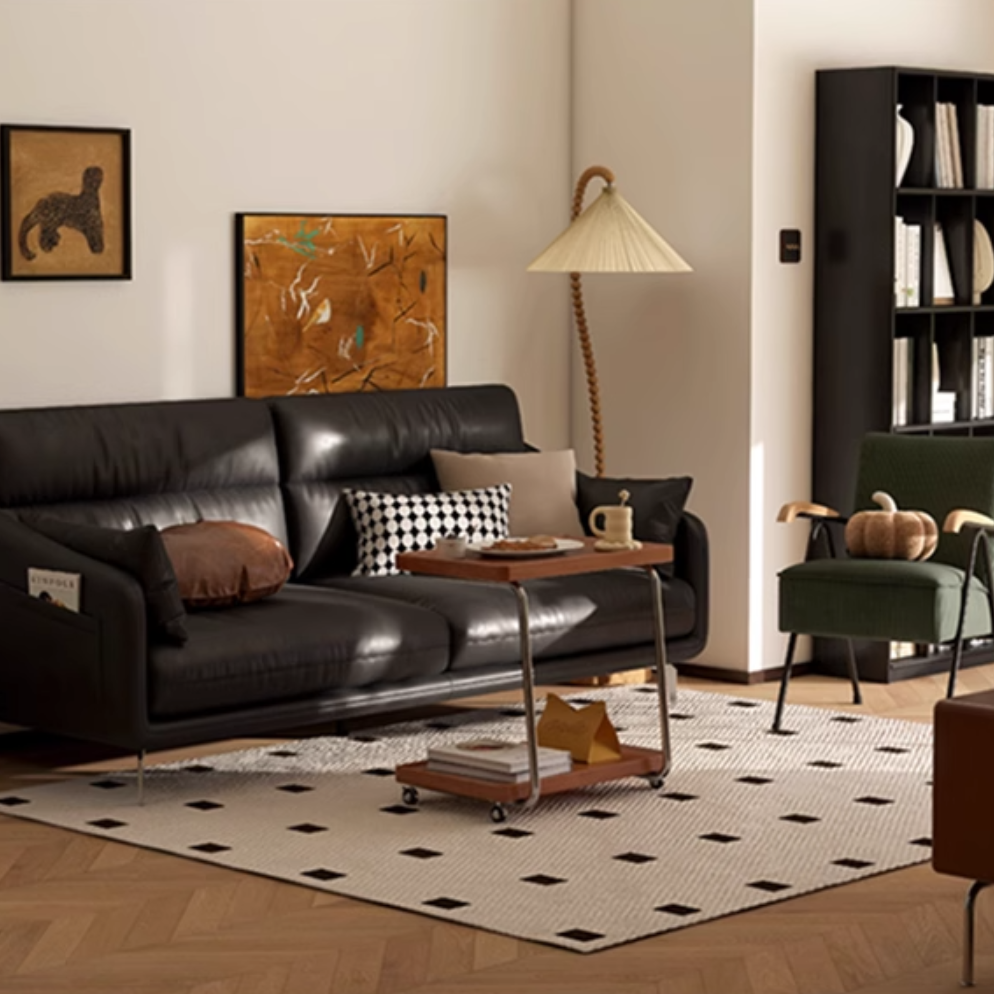 Living room furniture set First layer cowhide sofa living room middle-aged style