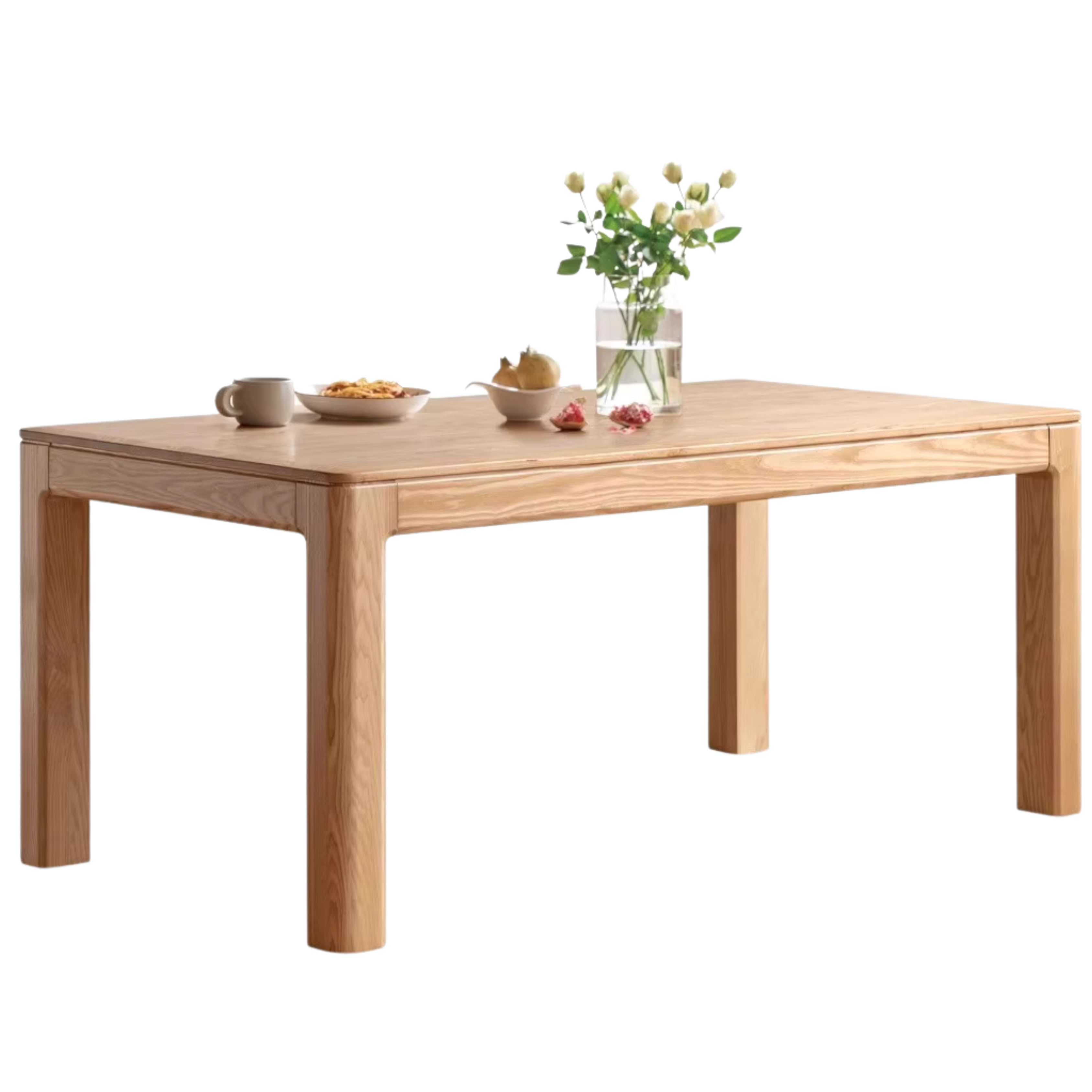 Oak, Ash Solid Wood Long Dining Table
