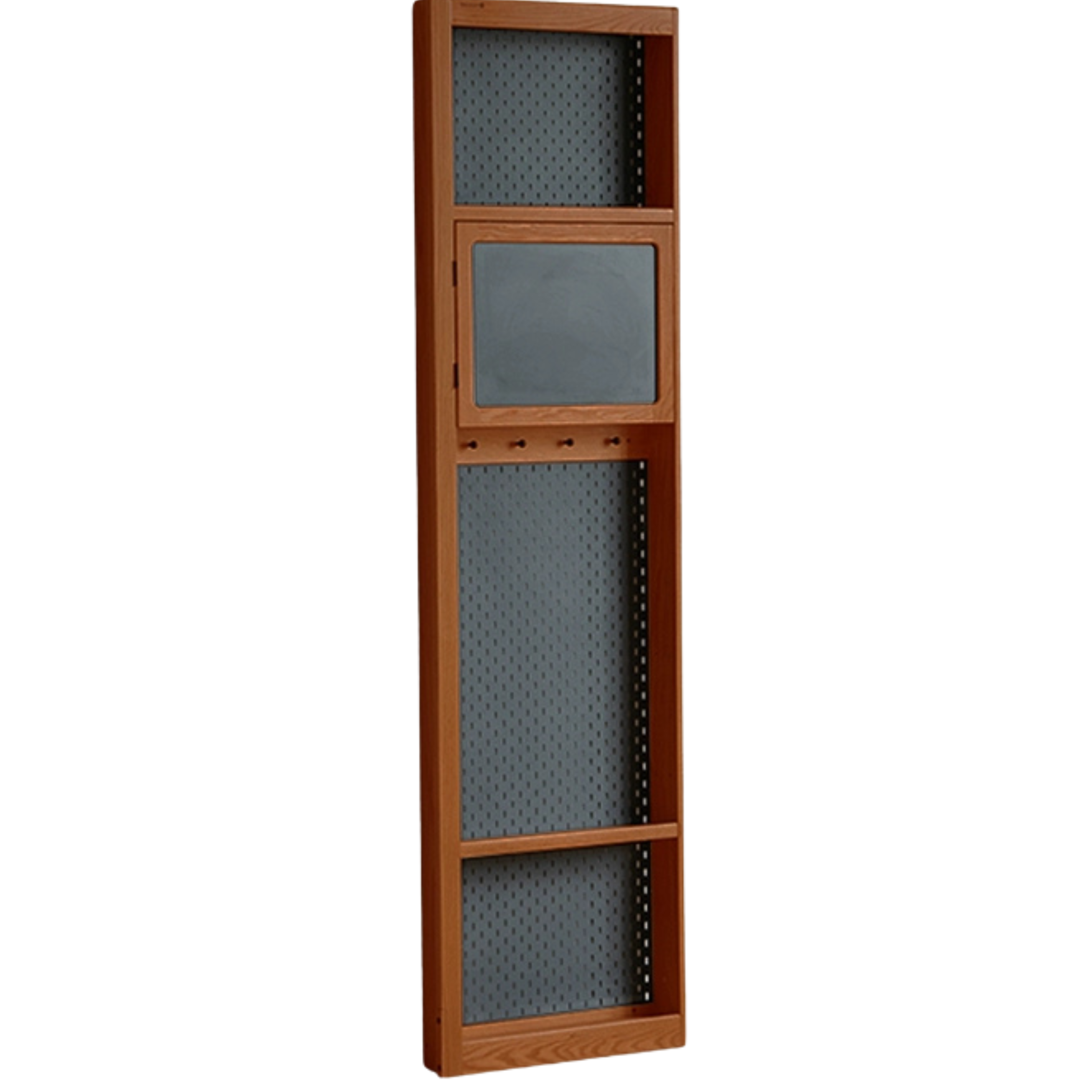 Cherry, Poplar Wood Medieval Style Corner Cabinet