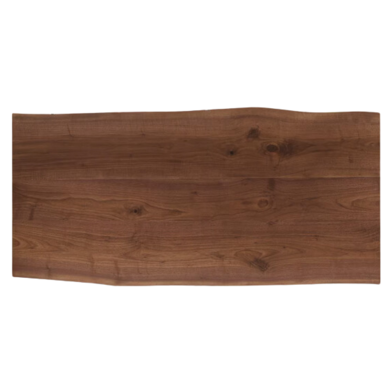 Black walnut solid wood natural edge large board dining table,