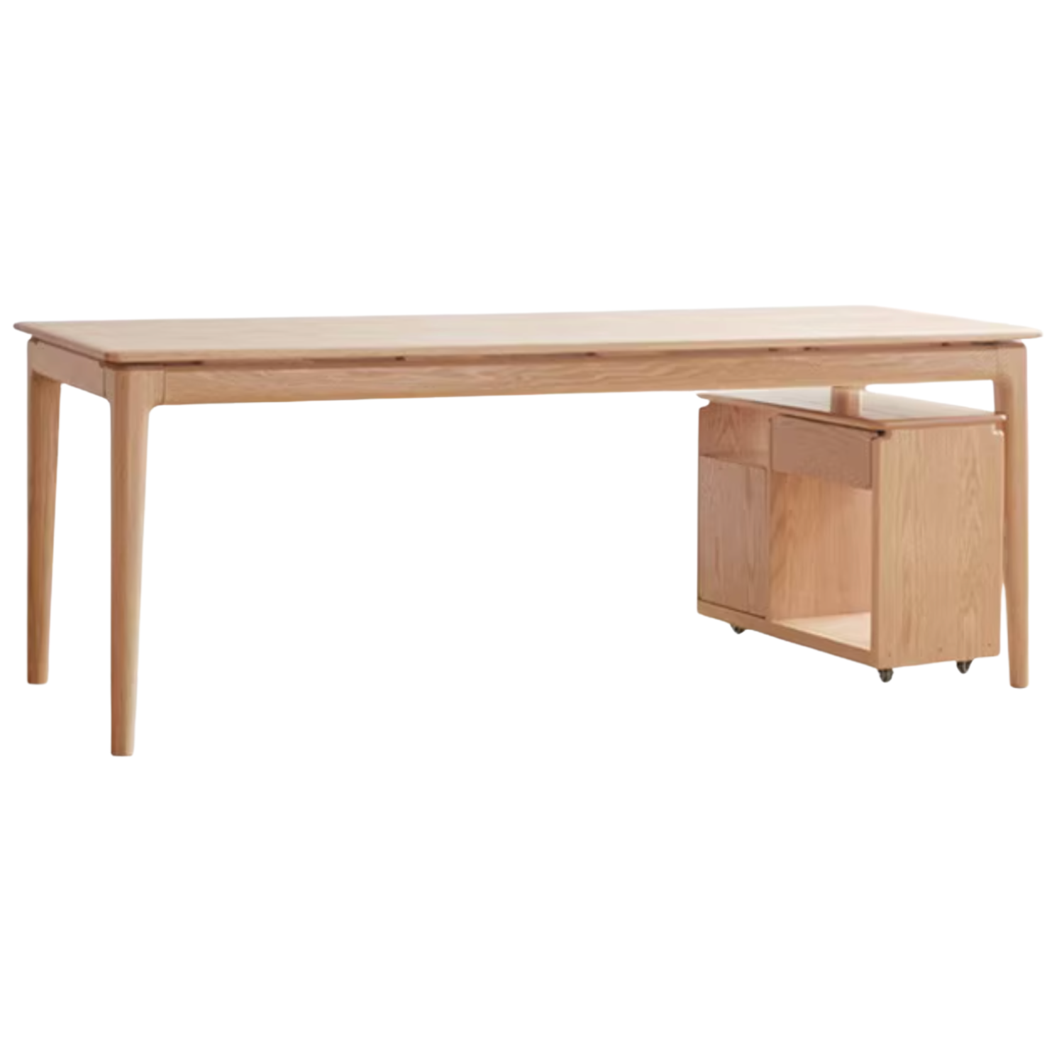 Oak, Ash Solid Wood Long Office Desk
