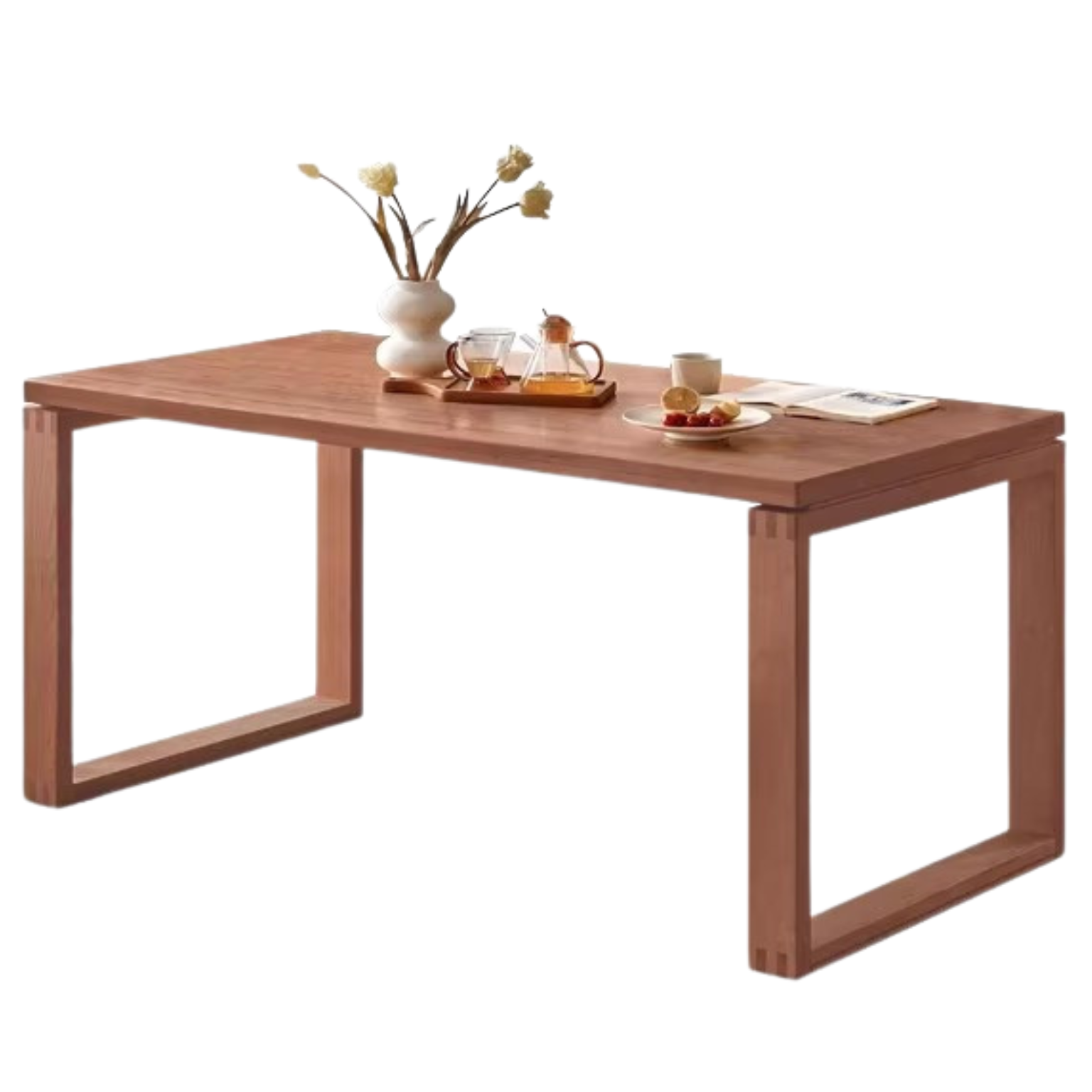 Oak solid wood large dining table ,