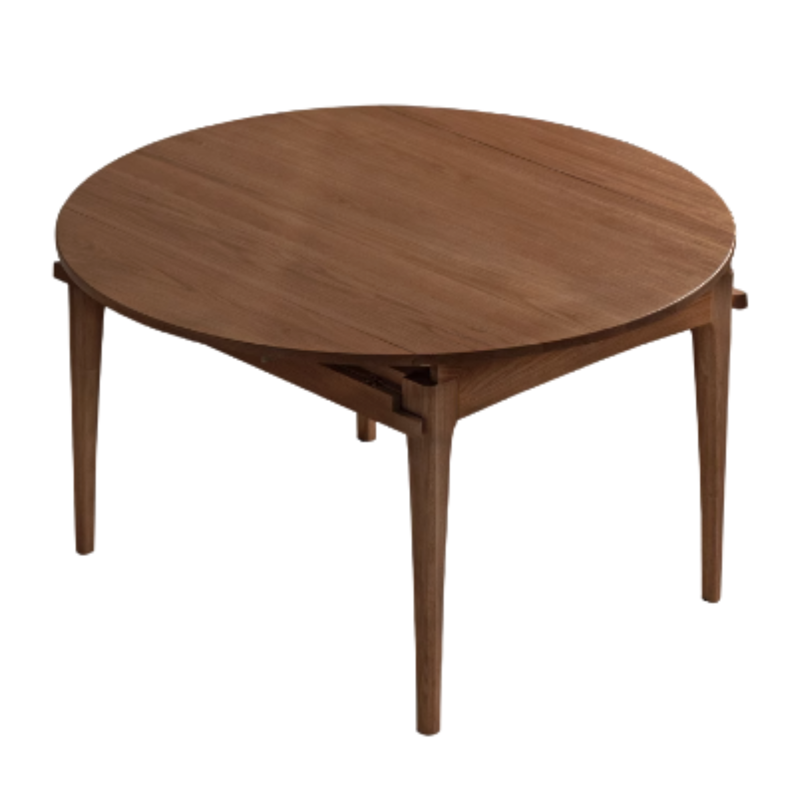 Black walnut, Oak  solid wood modern folding round dining table