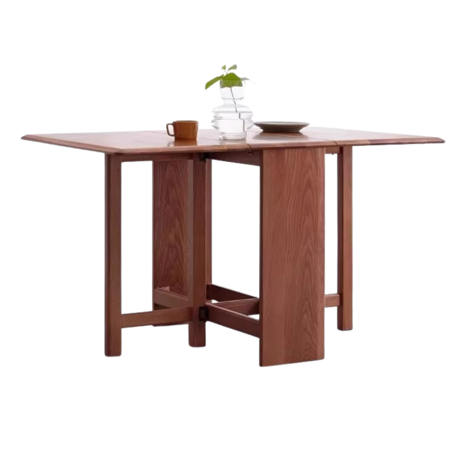 Oak solid wood Folding dining table,