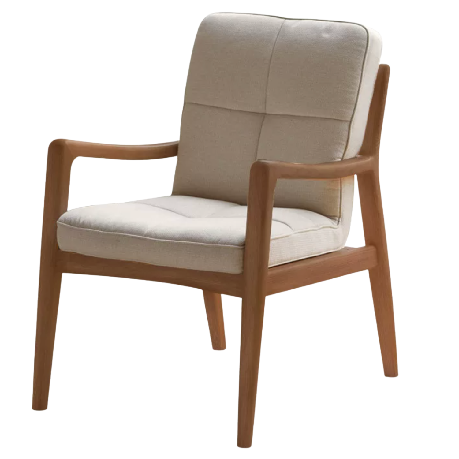Black Walnut, Oak Solid Wood Modern Style Chair