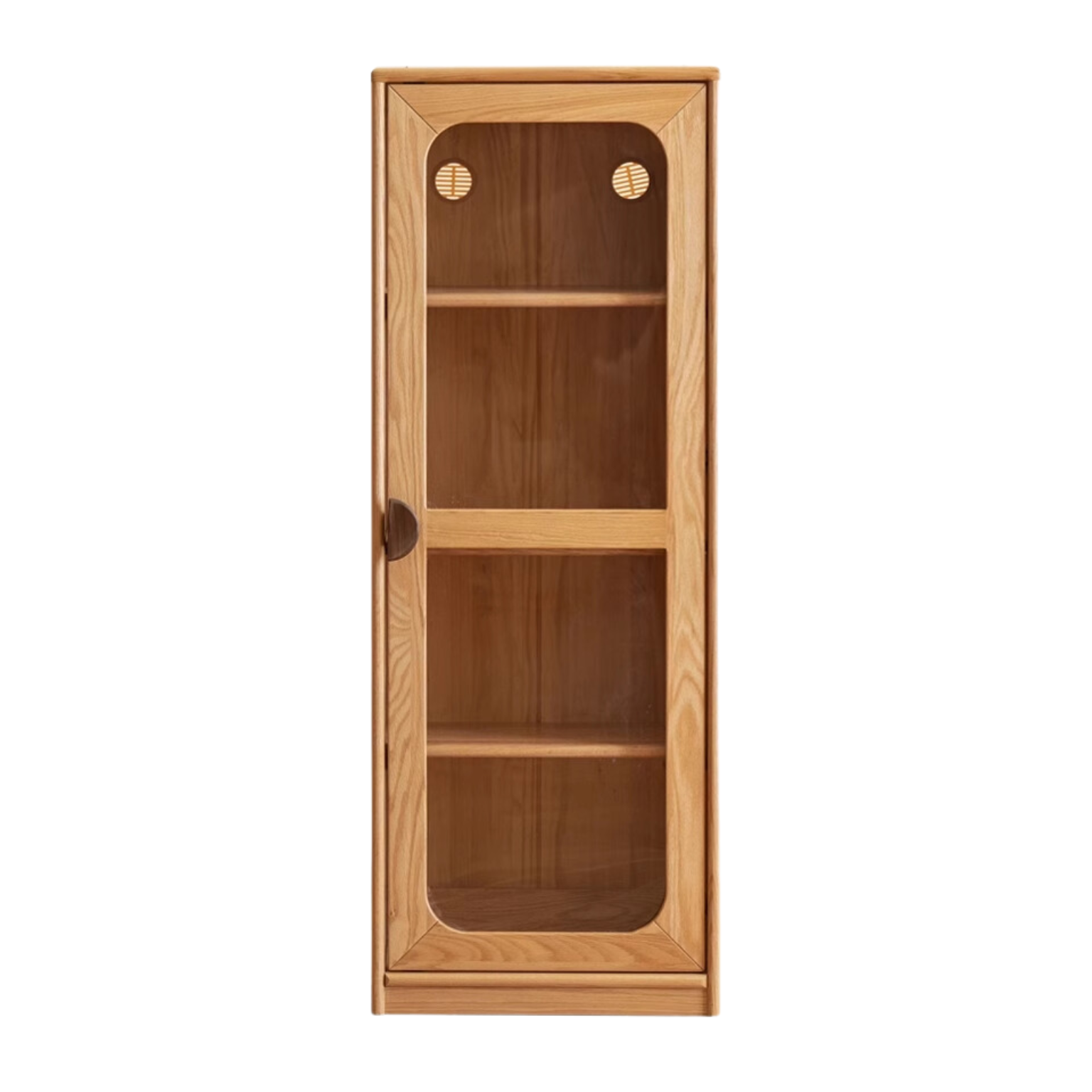 Oak solid wood kids bookcase combination bookshelf -