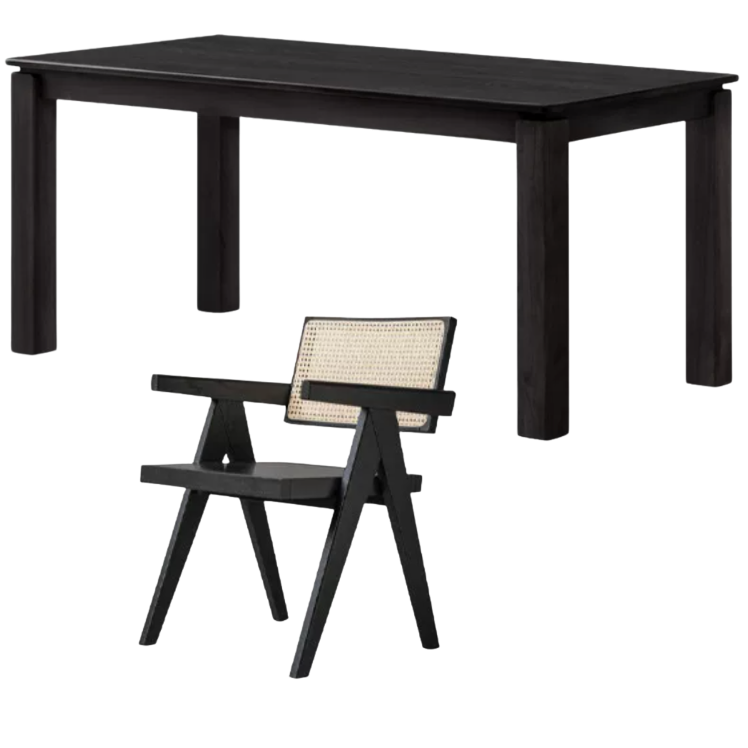 Oak, Ash Solid Wood Dining Table Modern and Simple