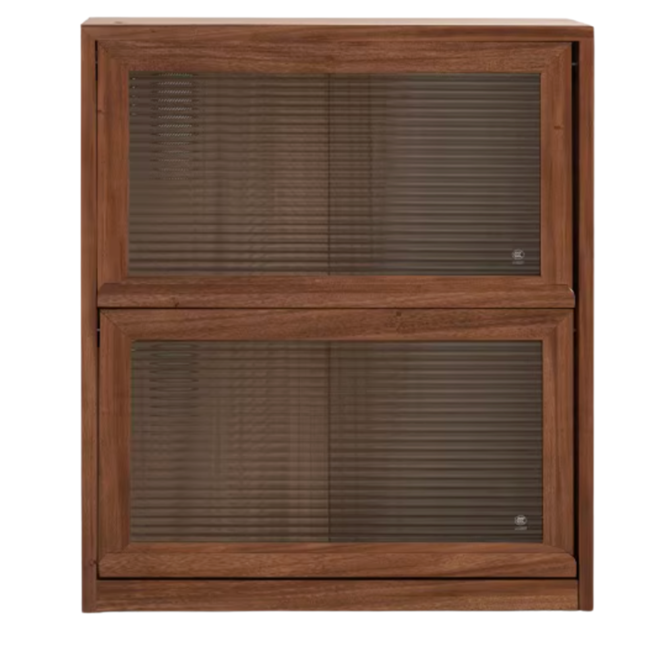 Black Walnut, Rubberwood Solid Wood Low Bookshelf Combination Floor-Standing Cabinet