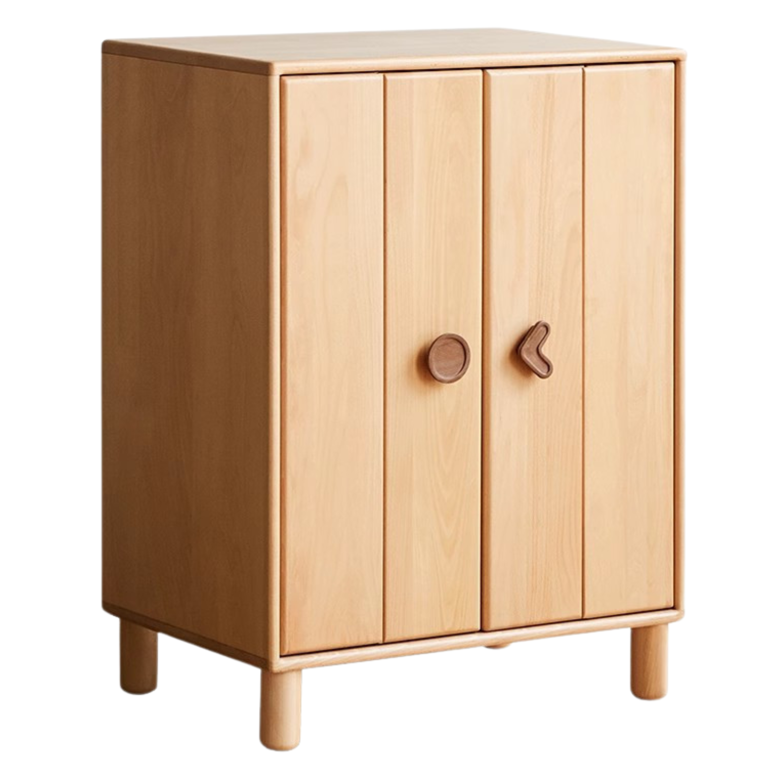 Beech Solid Wood Children's Wardrobe,Combination Storage Cabinet: