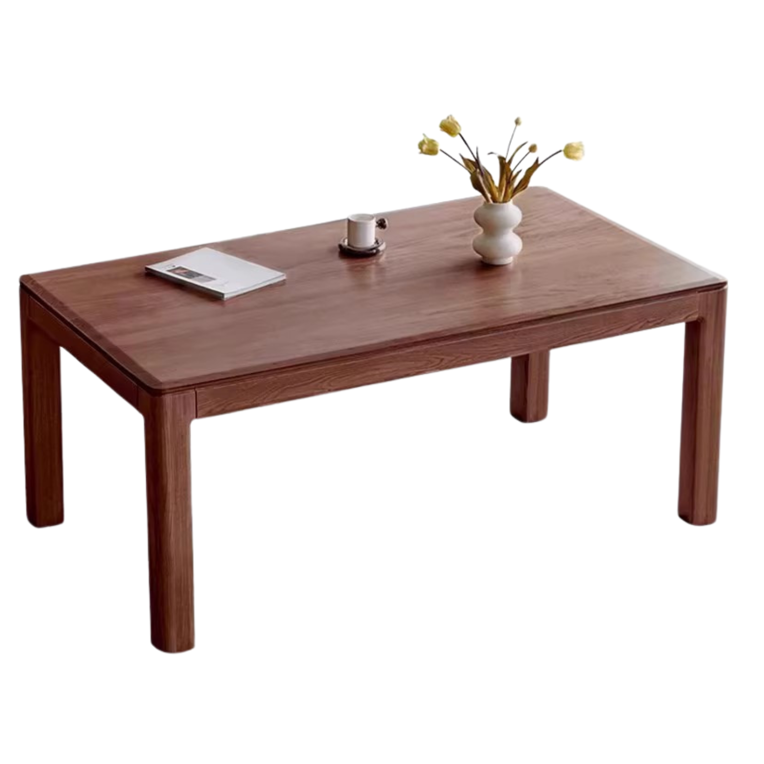 Ash solid wood long dining table,