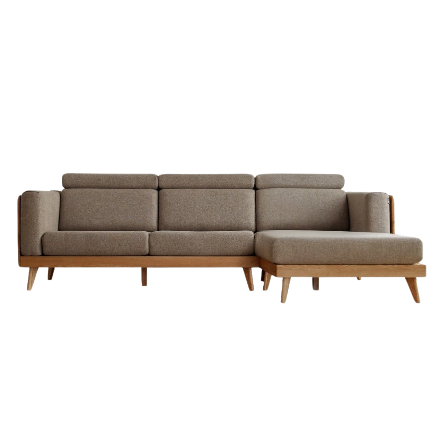 Oak solid wood modern Fabric sofa