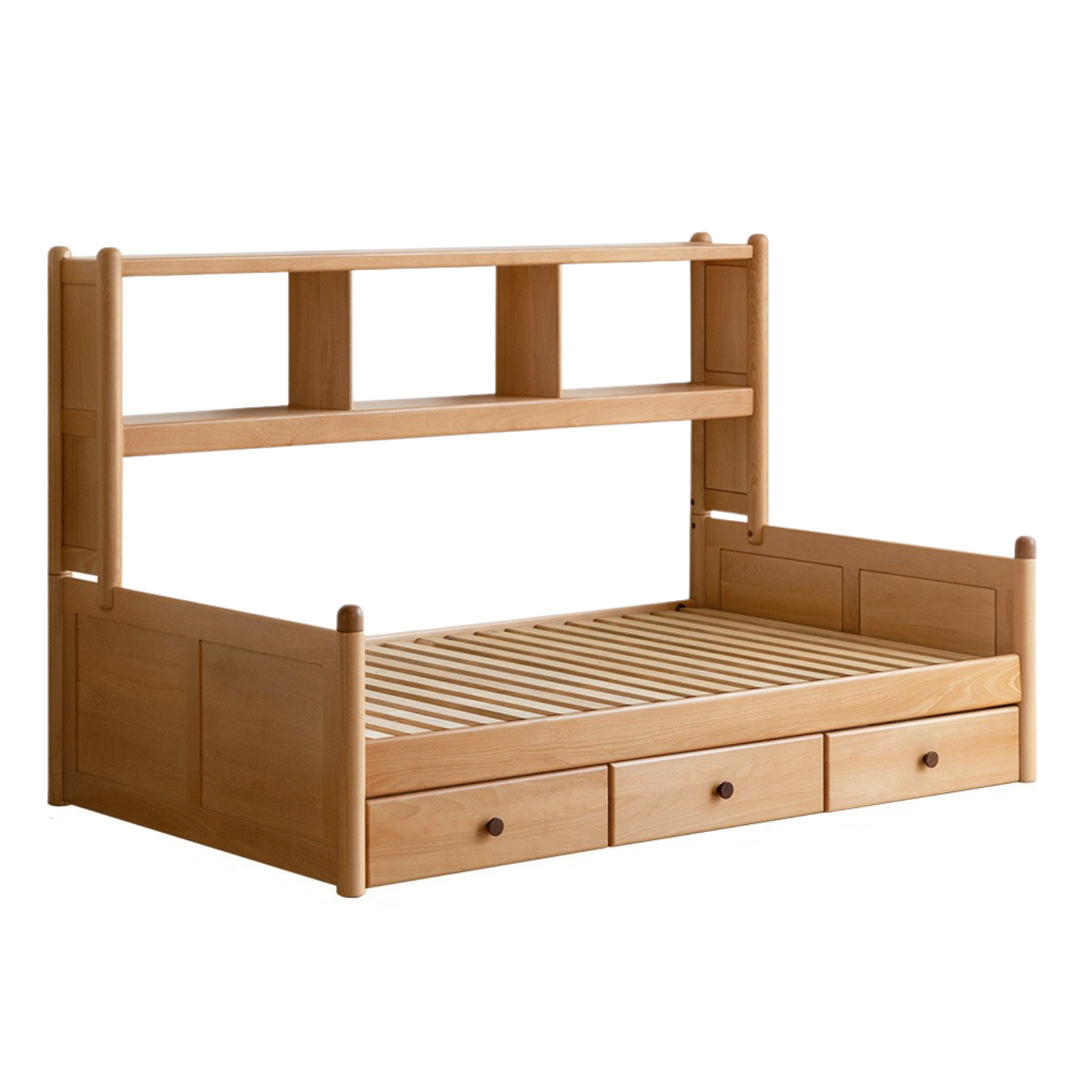 Beech solid wood children's multifunctional bed