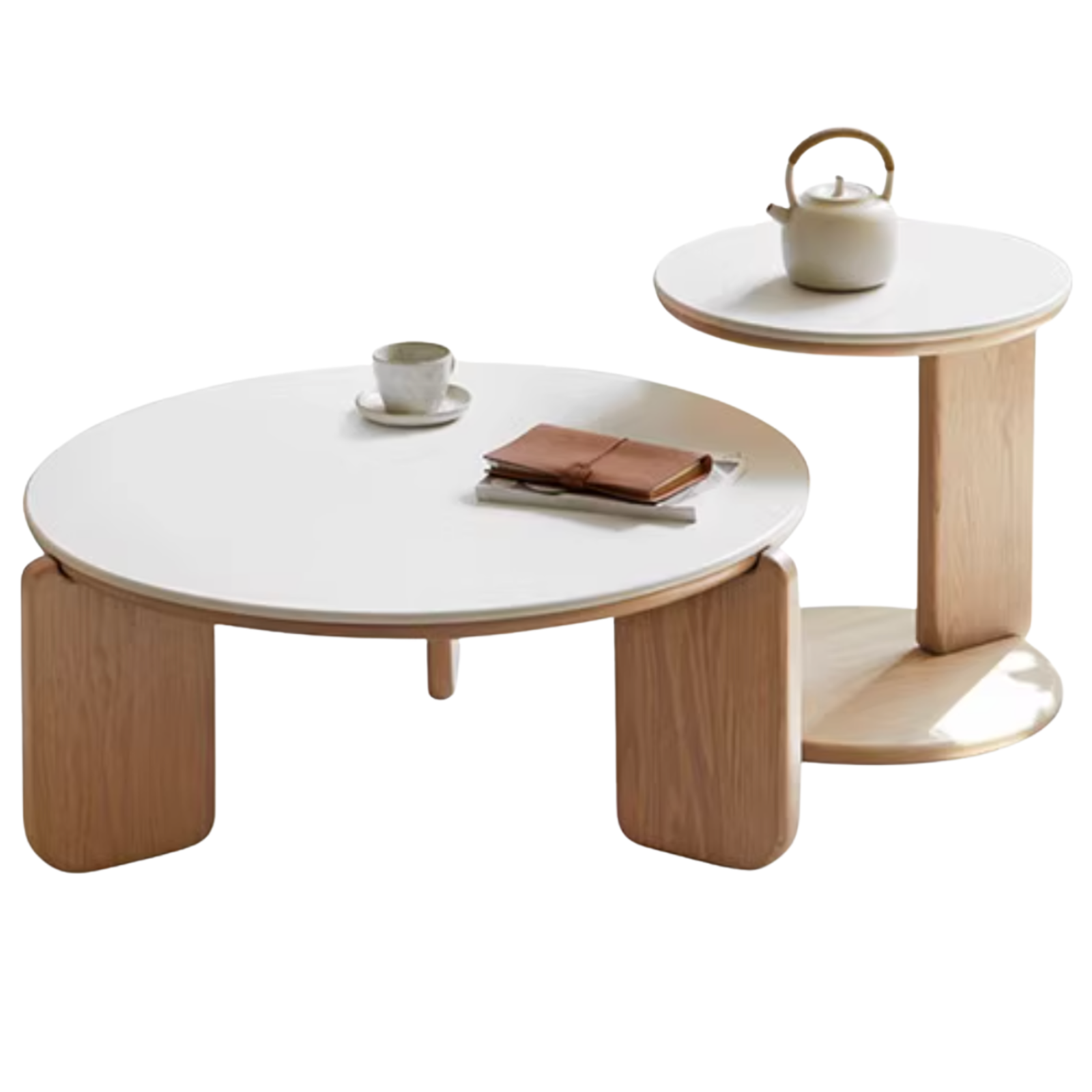 Oak, Ash, Poplar Solid Wood Slate Coffee Table