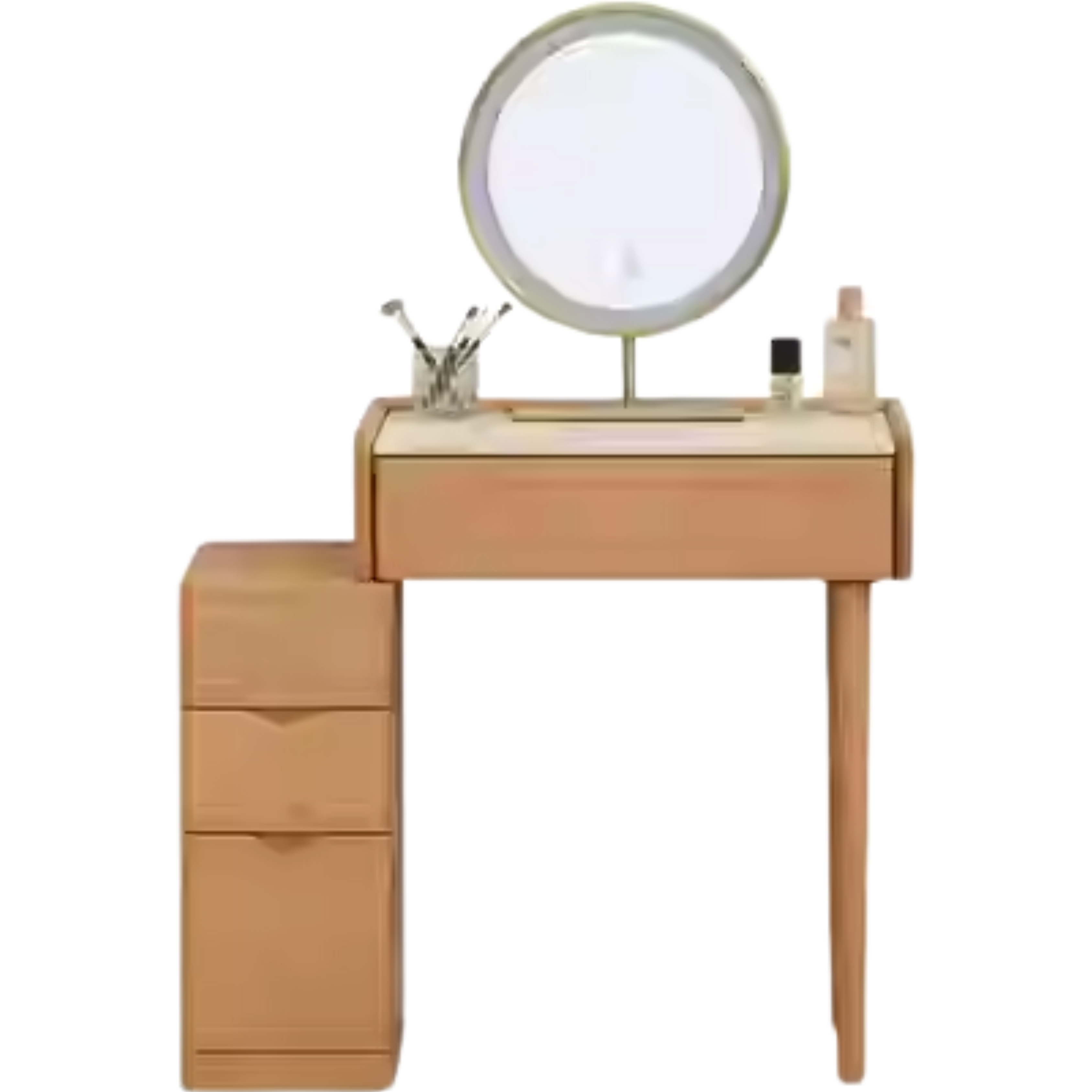 Beech Solid Wood Nordic Light Luxury Dressing Table