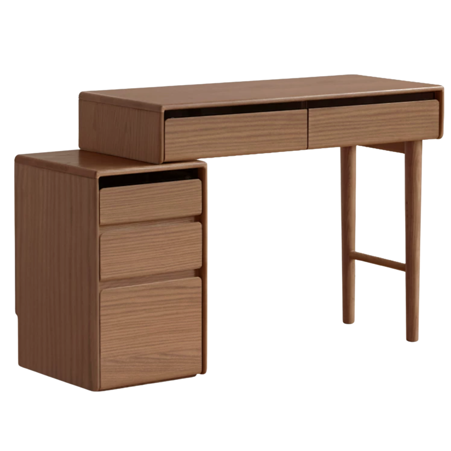 Ash, Oak Solid Wood Modern Retractable Vanity Table