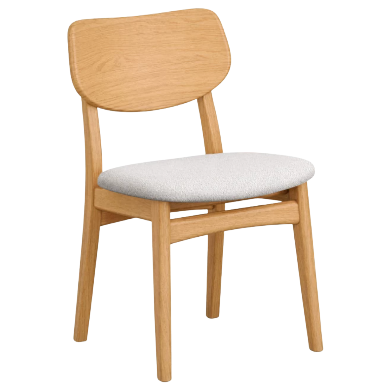 Set 4 pcs Black Walnut, Ash, Oak, Beech, Solid RubberWood - Dining Chair Modern