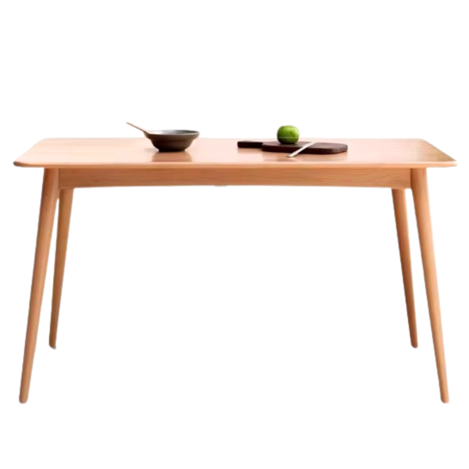 Beech solid wood dining table,