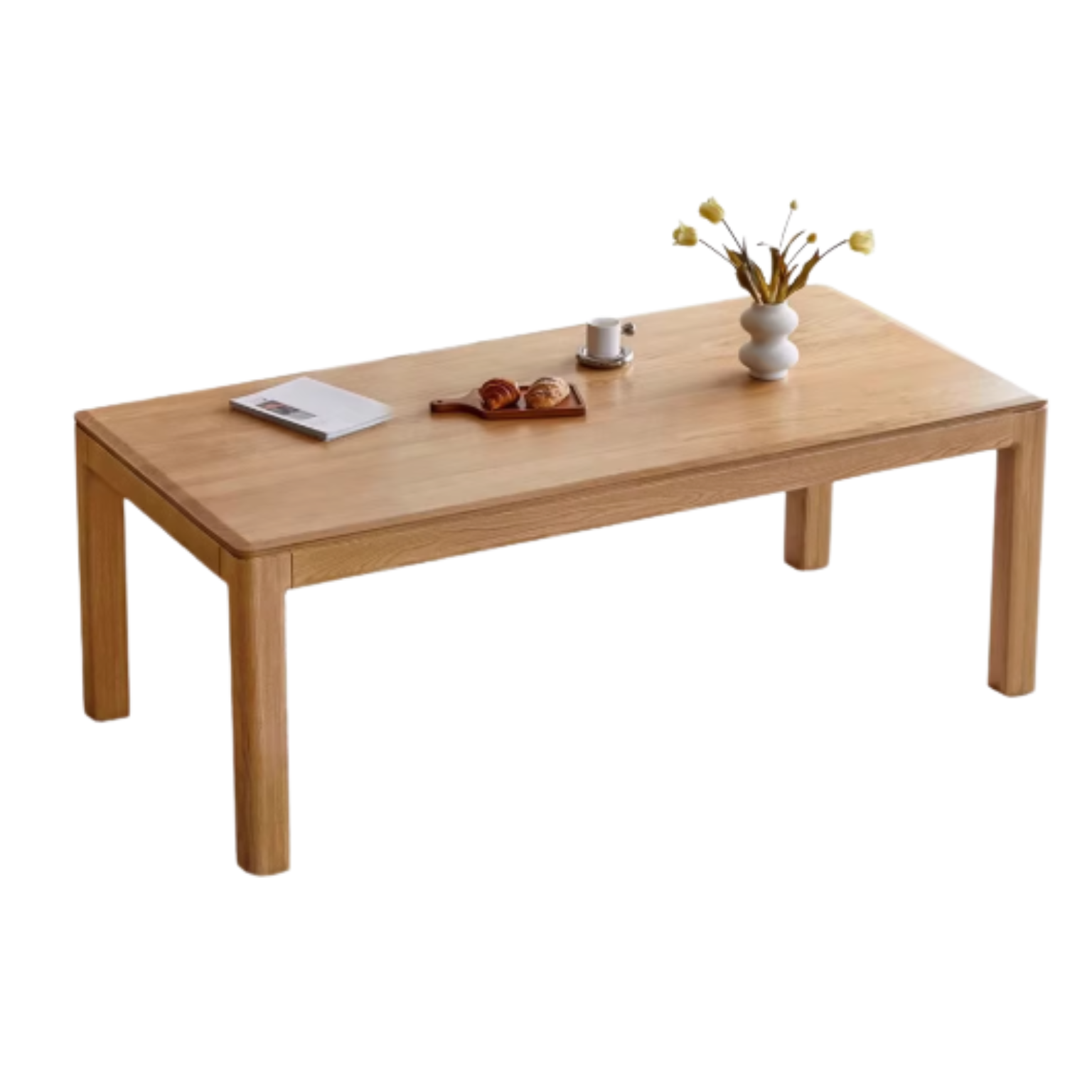 Oak, Ash Solid Wood Long Dining Table