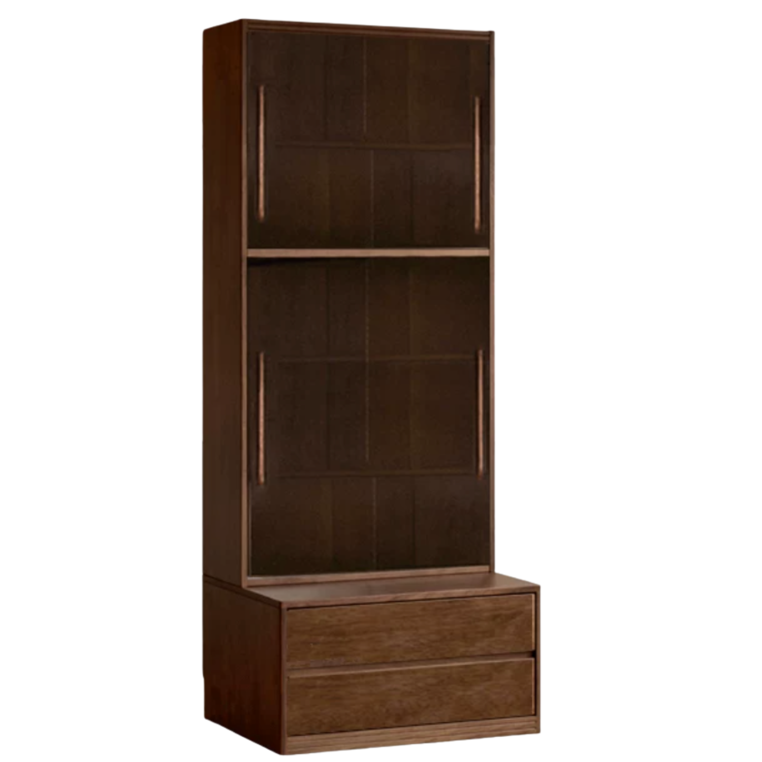 Sandalwood, Oak, Golden Pearwood, Ash Solid Wood Combination Bookcase