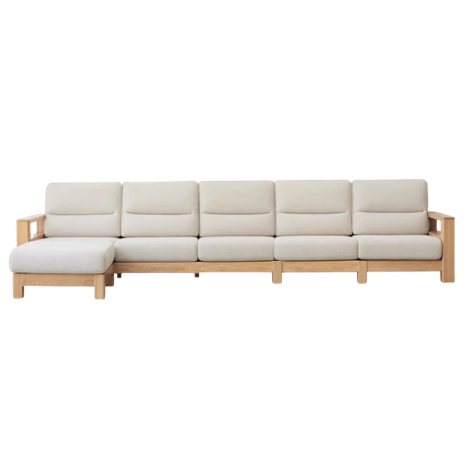 Ash Solid Wood Corner Sofa