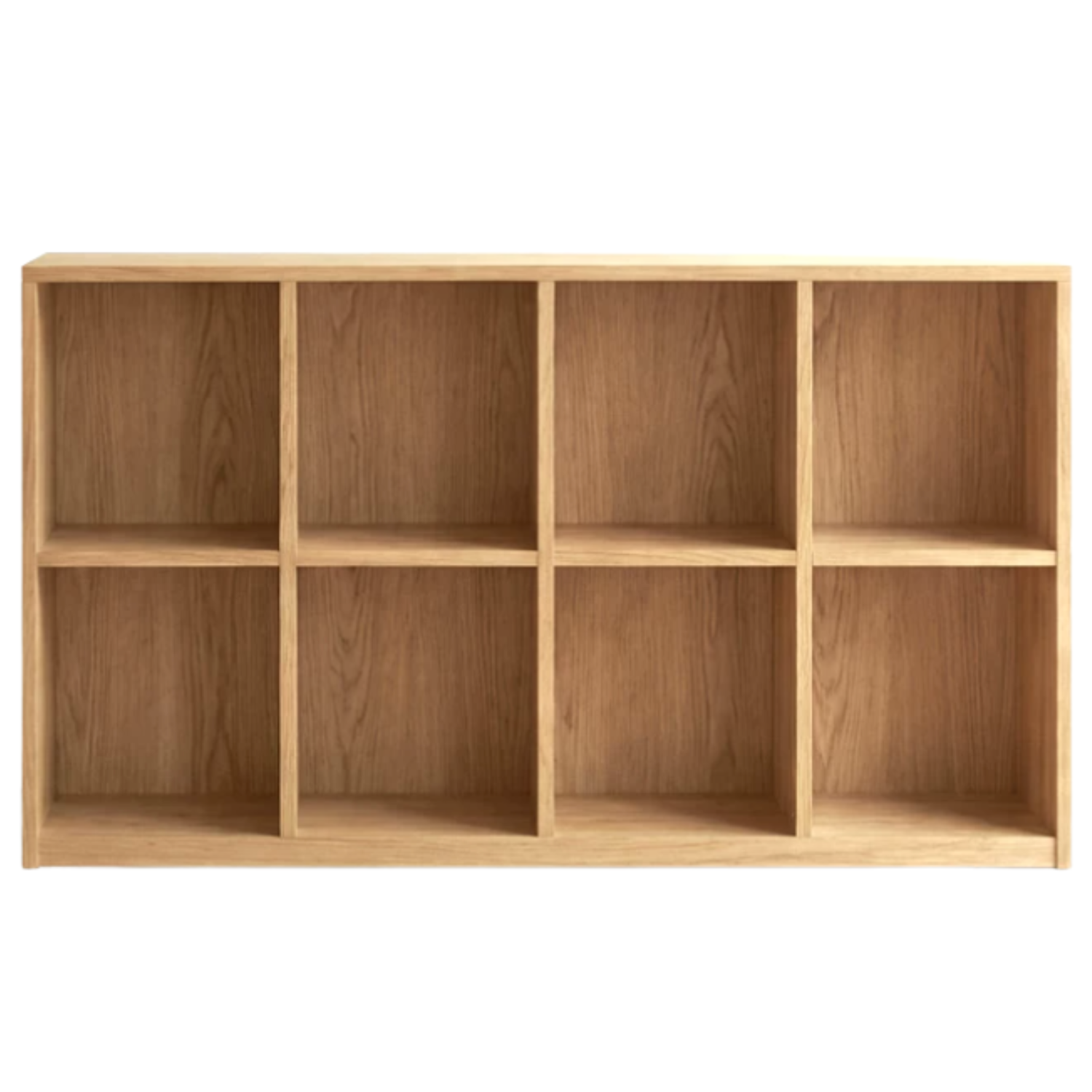 Oak, Solid Rubberwood, Ash Solid Wood Bookcase Free Combination Low Cabinet Floor-Standing Bookshelf